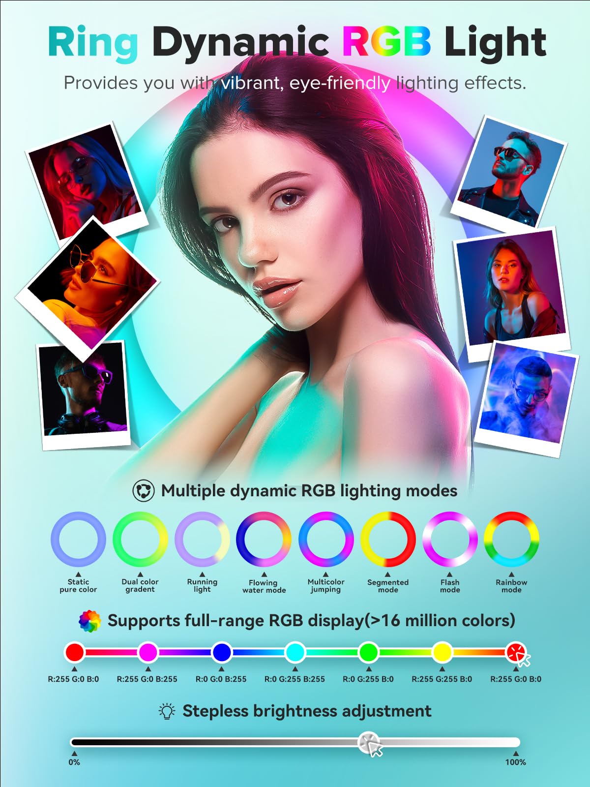 Photo Booth Machine,Portable Photo Booth With Rgb Ring Light App/Remote Control Customize Logo Music Sync Photo Booth Machine Fo