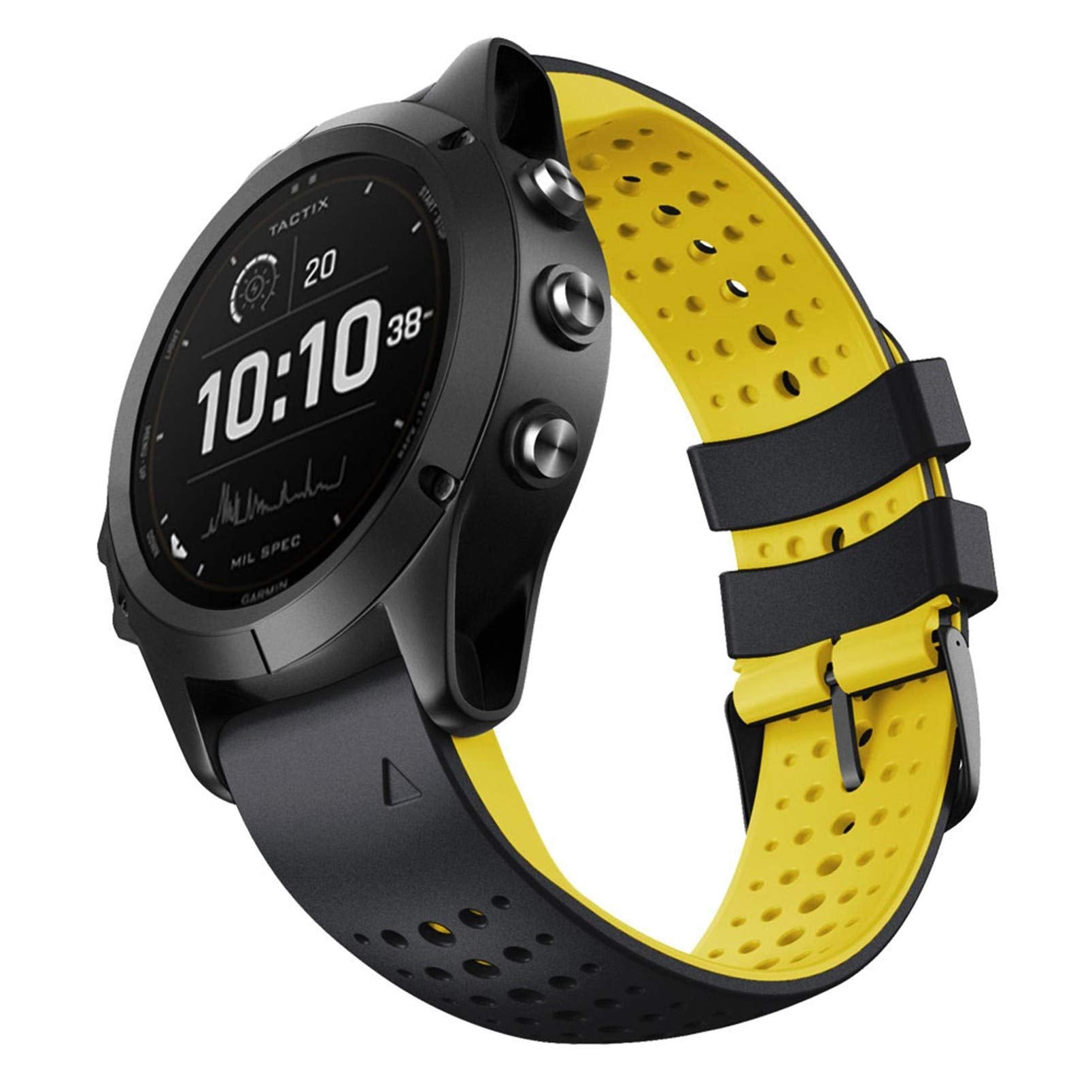 Abanen For Fenix 5/Fenix 6 Quick Release Fit Watch Bands, 22Mm Soft Sport Skin Friendly Waterproof Wristband Strap For Garmin Fe