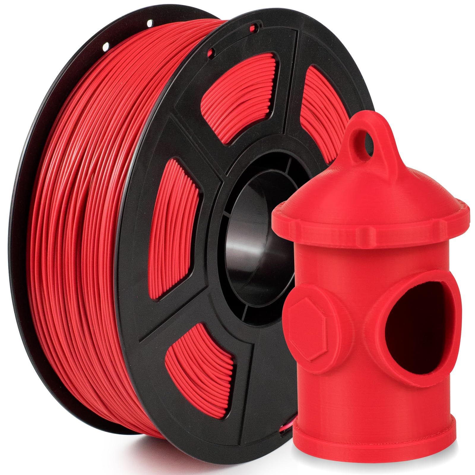 Isanmate Asa Filament 1.75Mm Red 1Kg, Uv & Weather Resistant 3D Printer Filament Perfect For Outdoor Functional Parts, Dimension