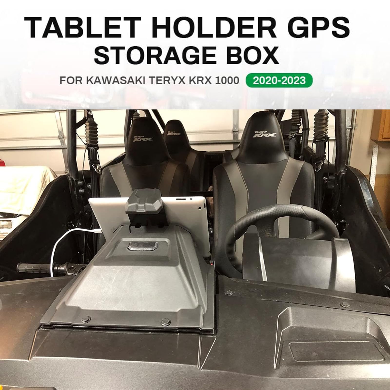 Running Panther Electronic Device Mounts For Teryx Krx 1000 Tablet Holder, Utv Phone Gps Ipad Mount With Storage Box Organizer T
