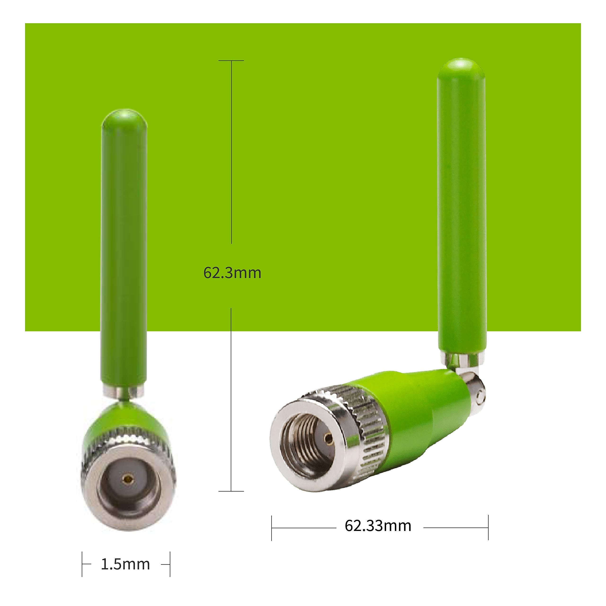 Taoglas Gw.05 2.4/5.8Ghz Monopole Antenna Rp Sma(M) Hinged