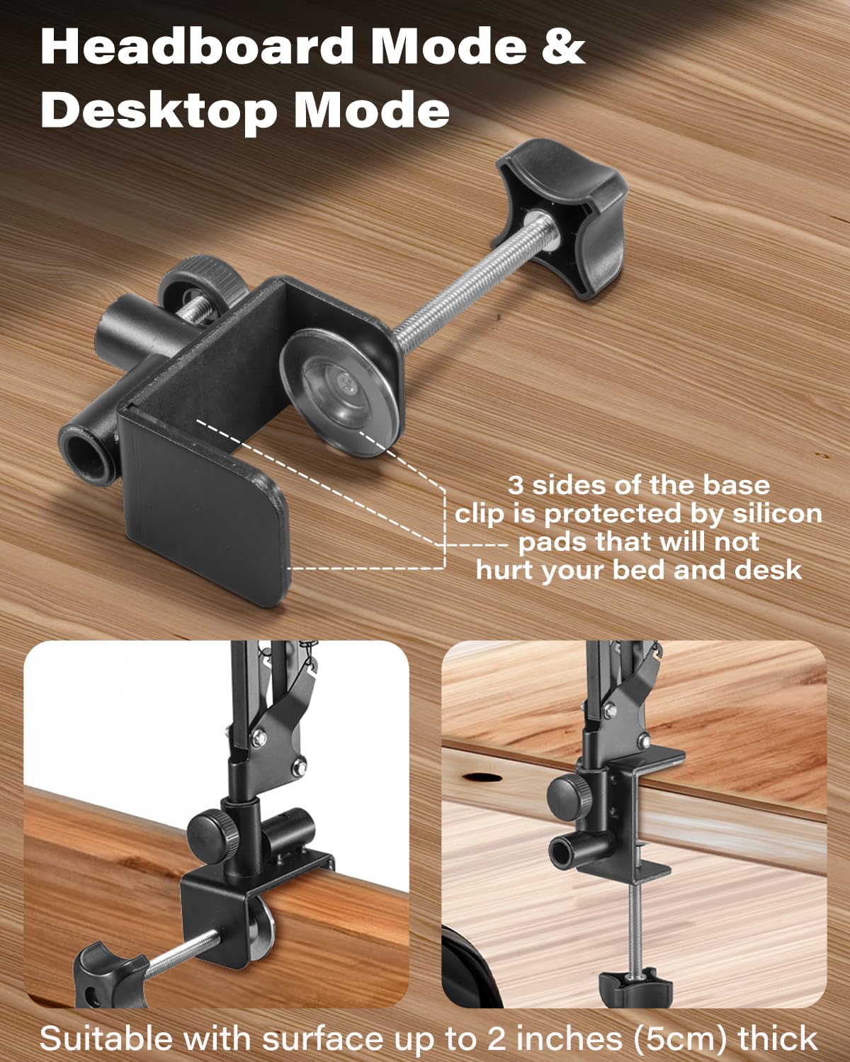 Awlbstruse Phone Holder For Bed, Cell Phone Bed Stand Holder For Desk, Headboard, Bed, Bedside, Table, Compatible With Iphone 16