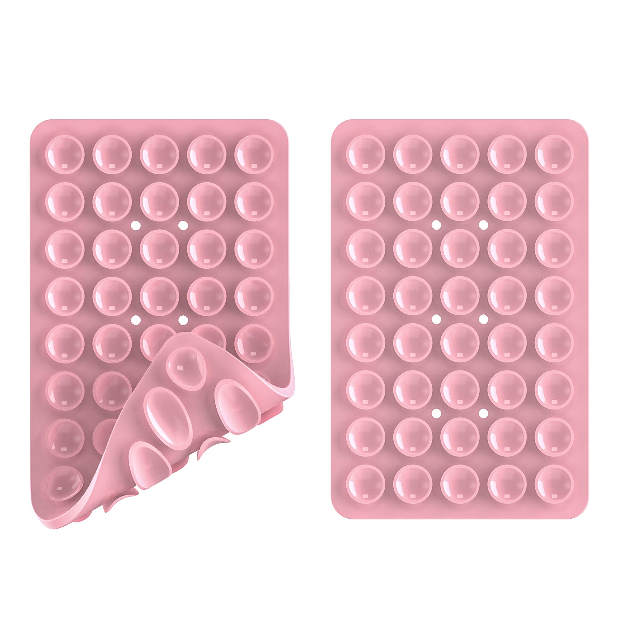 2Pack Silicone Double Sided Suction Phone Case Mount, Detachable Hands Free & Strong Grip Holder For Selfies & Videos, Compatibl