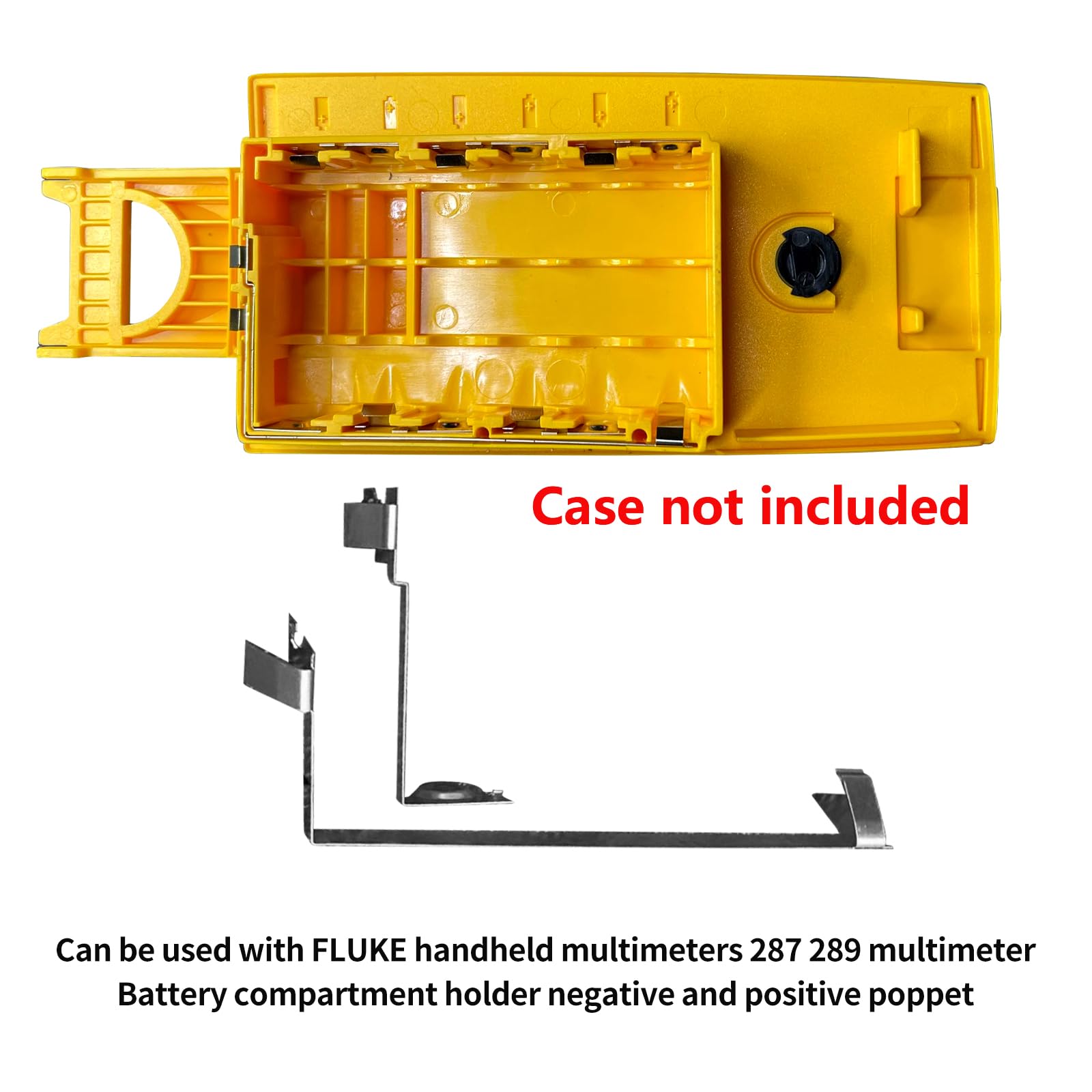 Xberstar Battery Compartment Contact Piece Compatible With Fluke 287 289 Multimeter Battery Contact Plate Replacement Parts (Pos