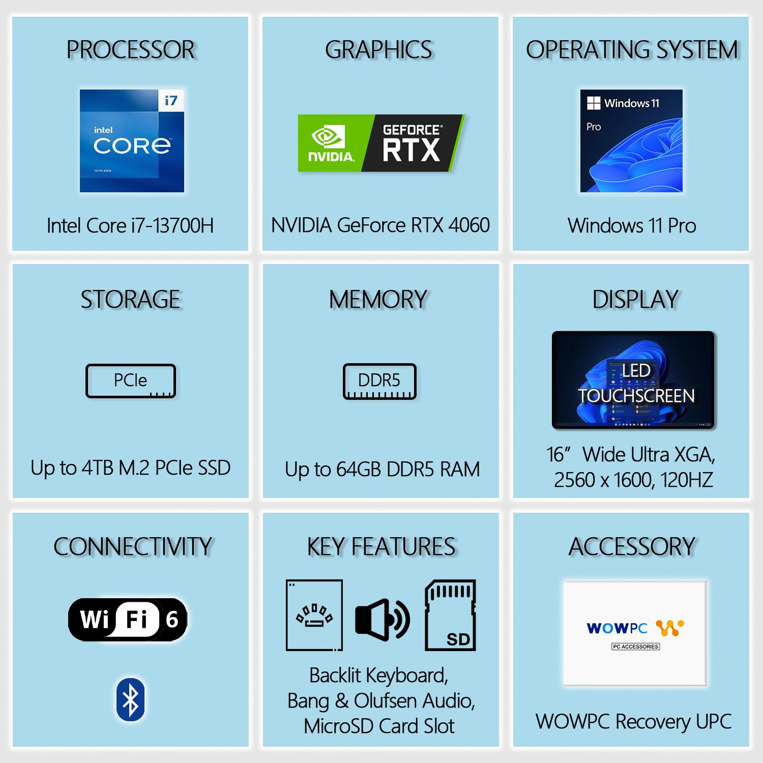 Hp Envy Laptop | 16'' 2K 120Hz Touchscreen | Intel Core I7 13700H 14 Core Processor | Nvidia Geforce Rtx 4060 | Backlit Keyboard