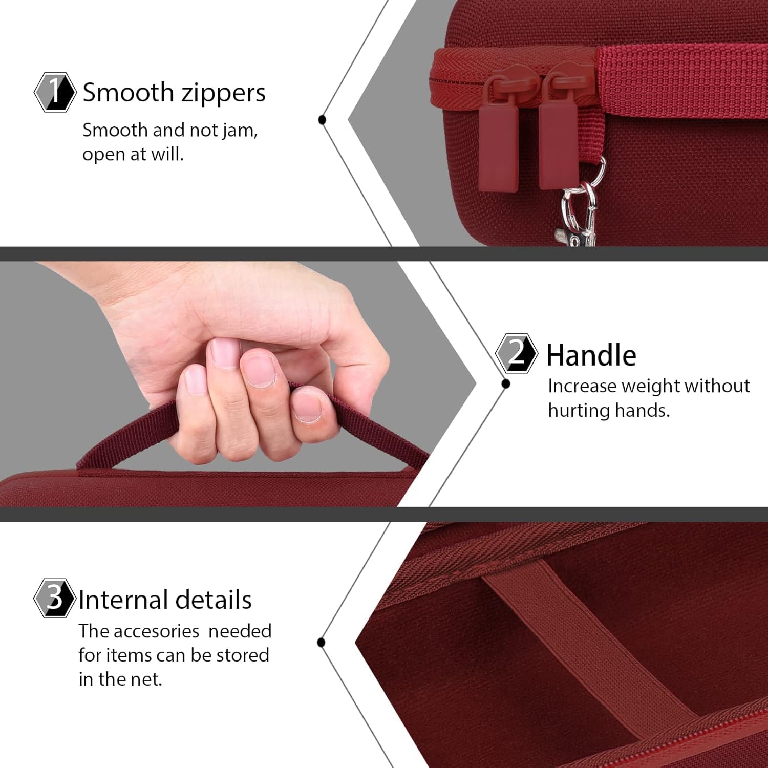 Co2Crea Hard Travel Case Replacement For Bose New Soundlink Flex 2Nd Gen/Bose Soundlink Flex Bluetooth Portable Speaker (Carmine