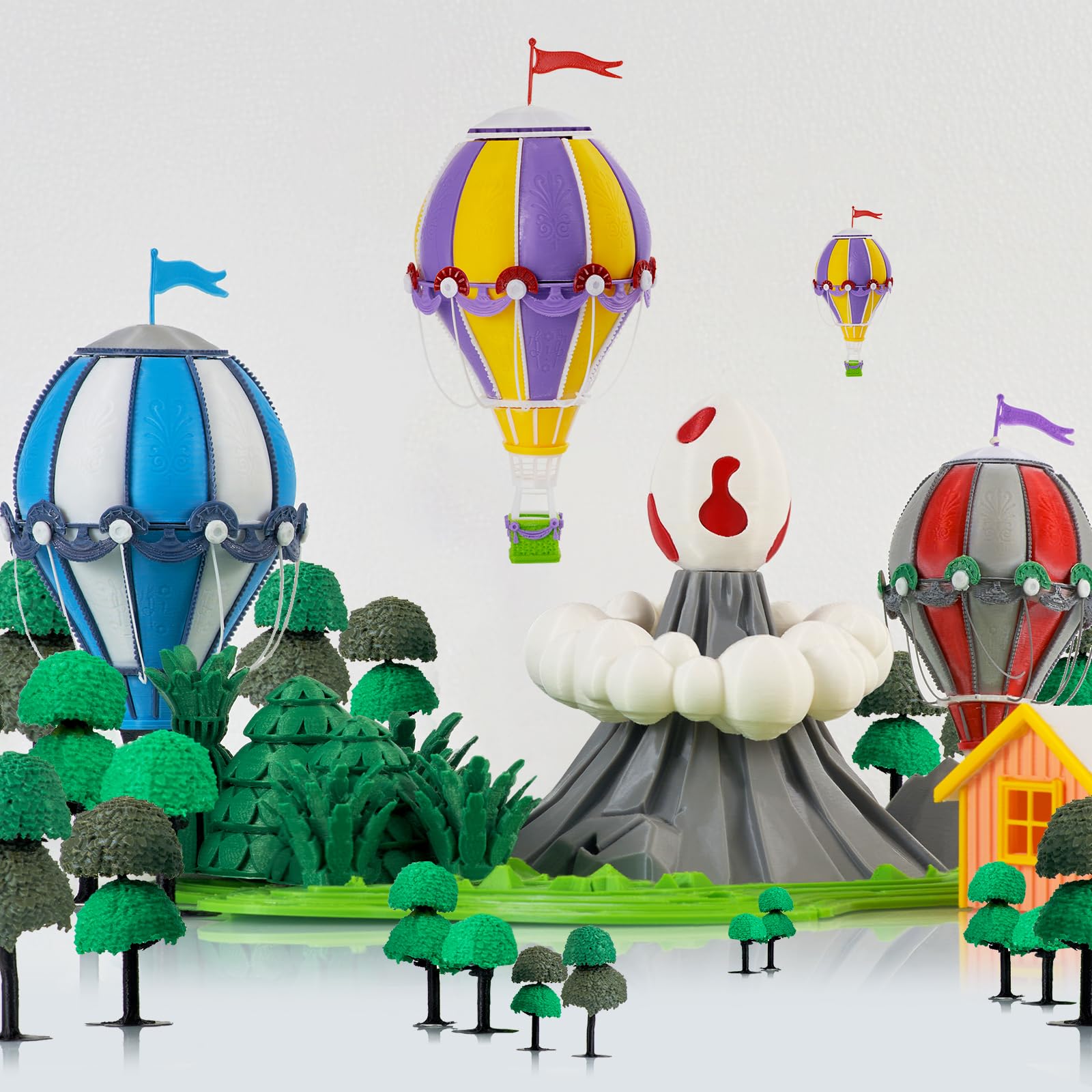 Eryone Pla Filament 1.75Mm, 3D Printer Filament Pla +/  0.03Mm, 1Kg(2.2Lbs)/Spool, Red