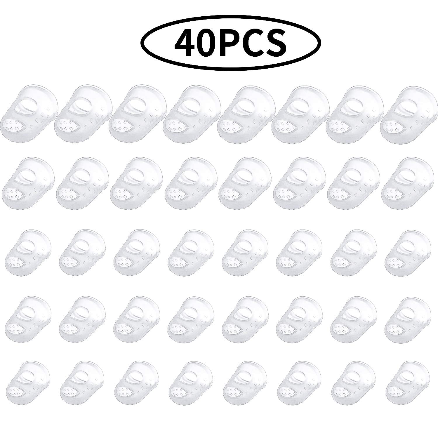 Frienda 40 Pieces Guitar Fingertip Protectors Silicone Finger Guards Anti Slip Finger Protection Covers Caps For Stringed Instru