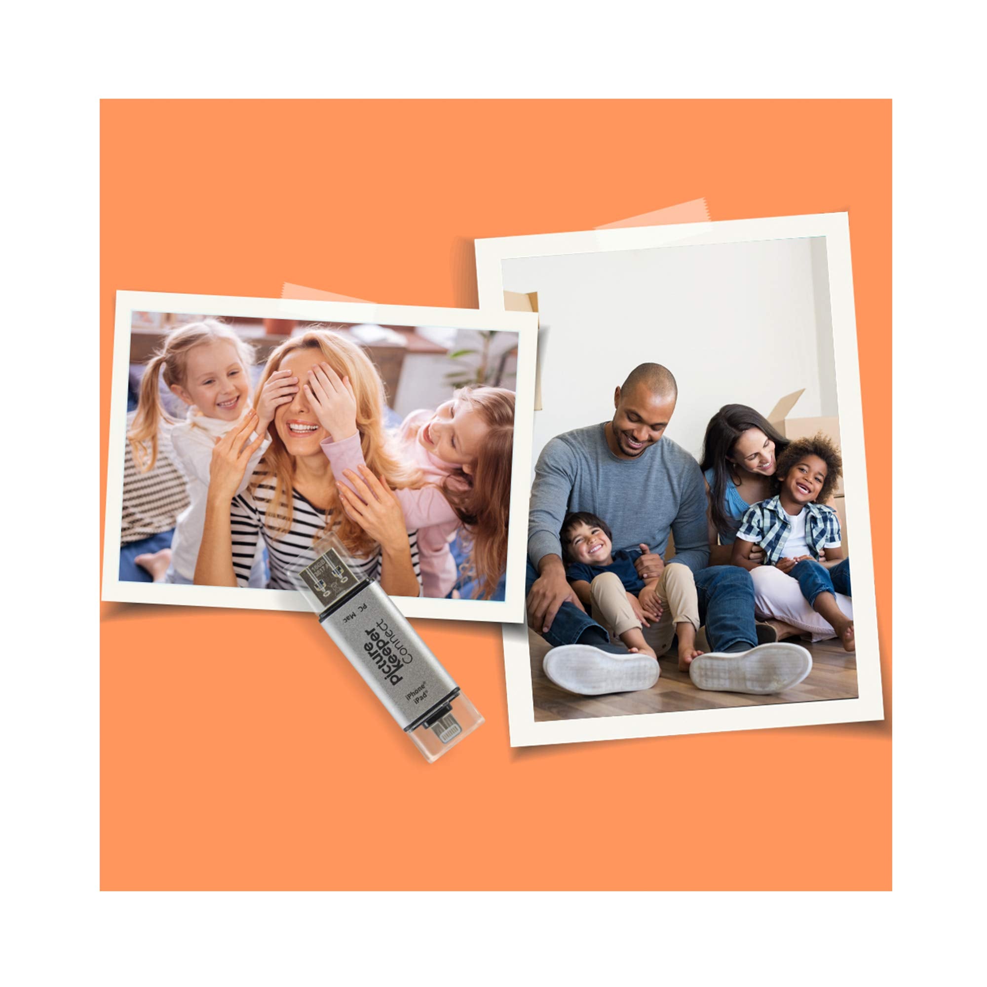 Picture Keeper Connect 16GB USB Flash Drive for Apple, Android & PC - Turquoise