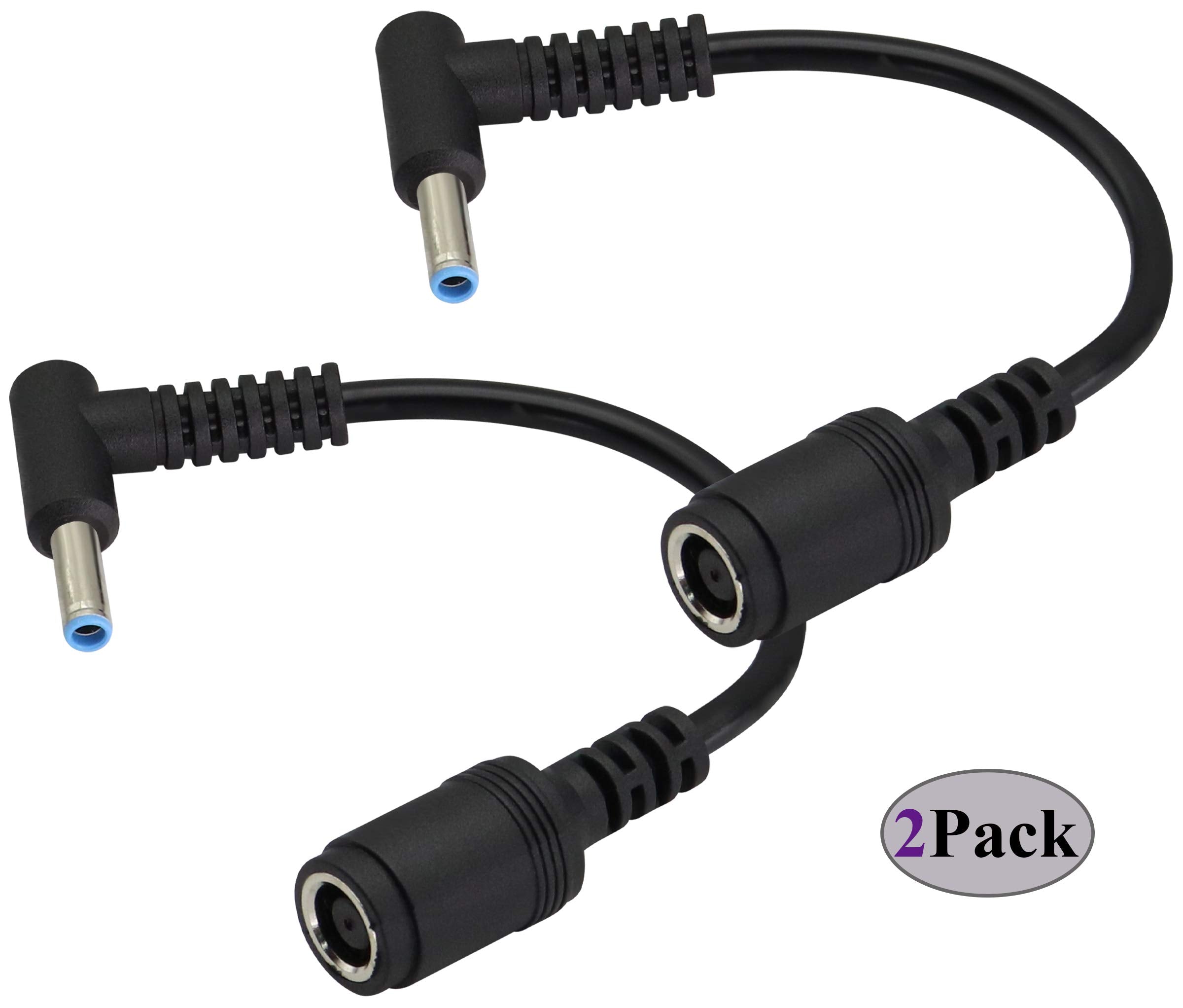 Aaotokk 90 Degree Tip Laptop Power Cable Dc 7.4Mm X 5.0Mm Female To 4.5Mm X3.0Mm Male Charging Connector Dc Power Converter Cabl