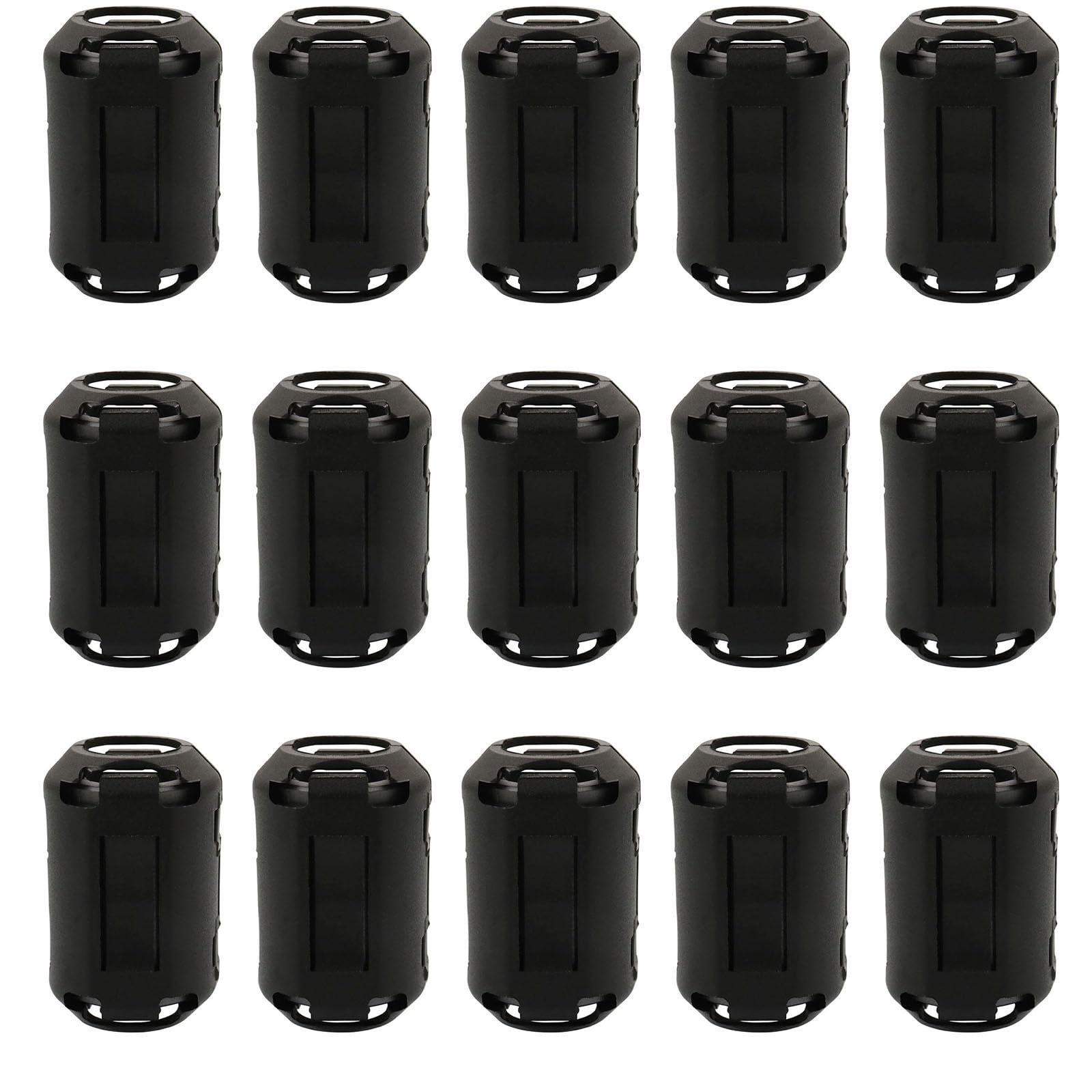 15Pcs 13Mm Clip On Ferrite Ring Core Rfi Emi Noise Suppressor Cable Clip For Telephones Tvs Speakers Radio Audio Equipment Noise