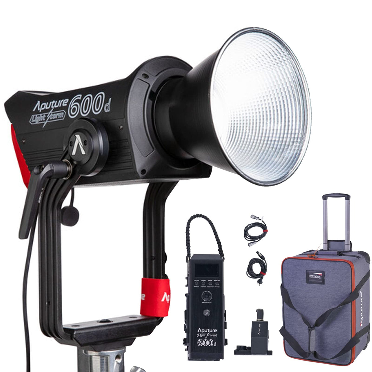 Aputure 600D Video Light,600W Daylight 5600K Cob Led Video Light (V-Mount),100,000Lux @1M With Lighting Fx,Support App Control F