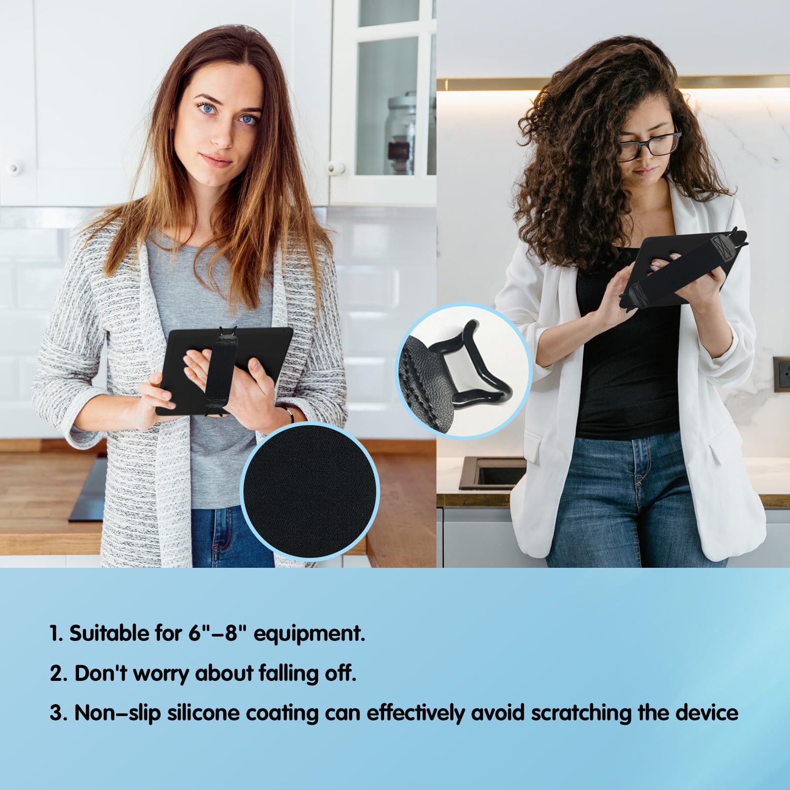 Gowjaw 2 Pack Hand Strap Holder For Kindle Ereaders Fire Tablet, Handle Grip For Tablet Ereaders Fire Tablet   Kindle/Kobo/Voyag