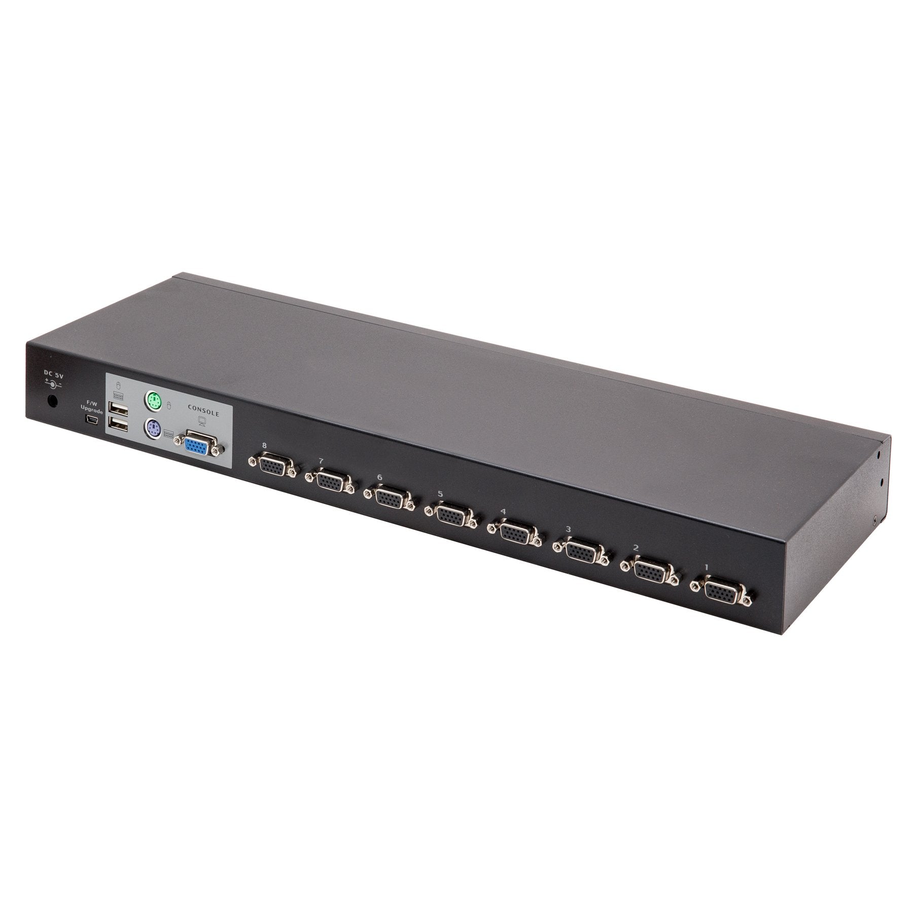 Enterprise 8-Port Combo USB & PS/2 KVM Switches, On-Screen-Display (OSD) and Cascade Chain Functions, Daisy-chainable up to 3 La