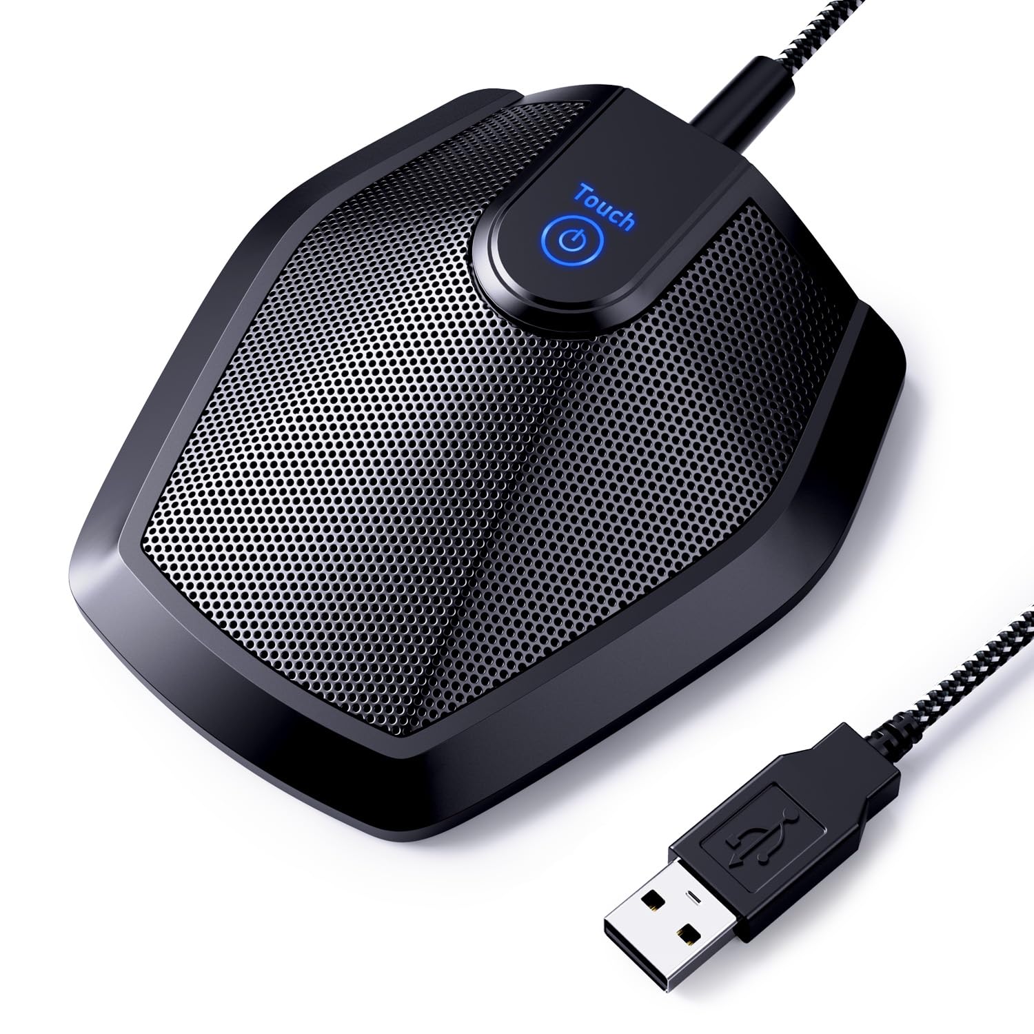 Tonor Conference Usb Microphone, Omnidirectional Condenser Pc Mic For Video Conference, Recording, Skype, Online Class, Court Re