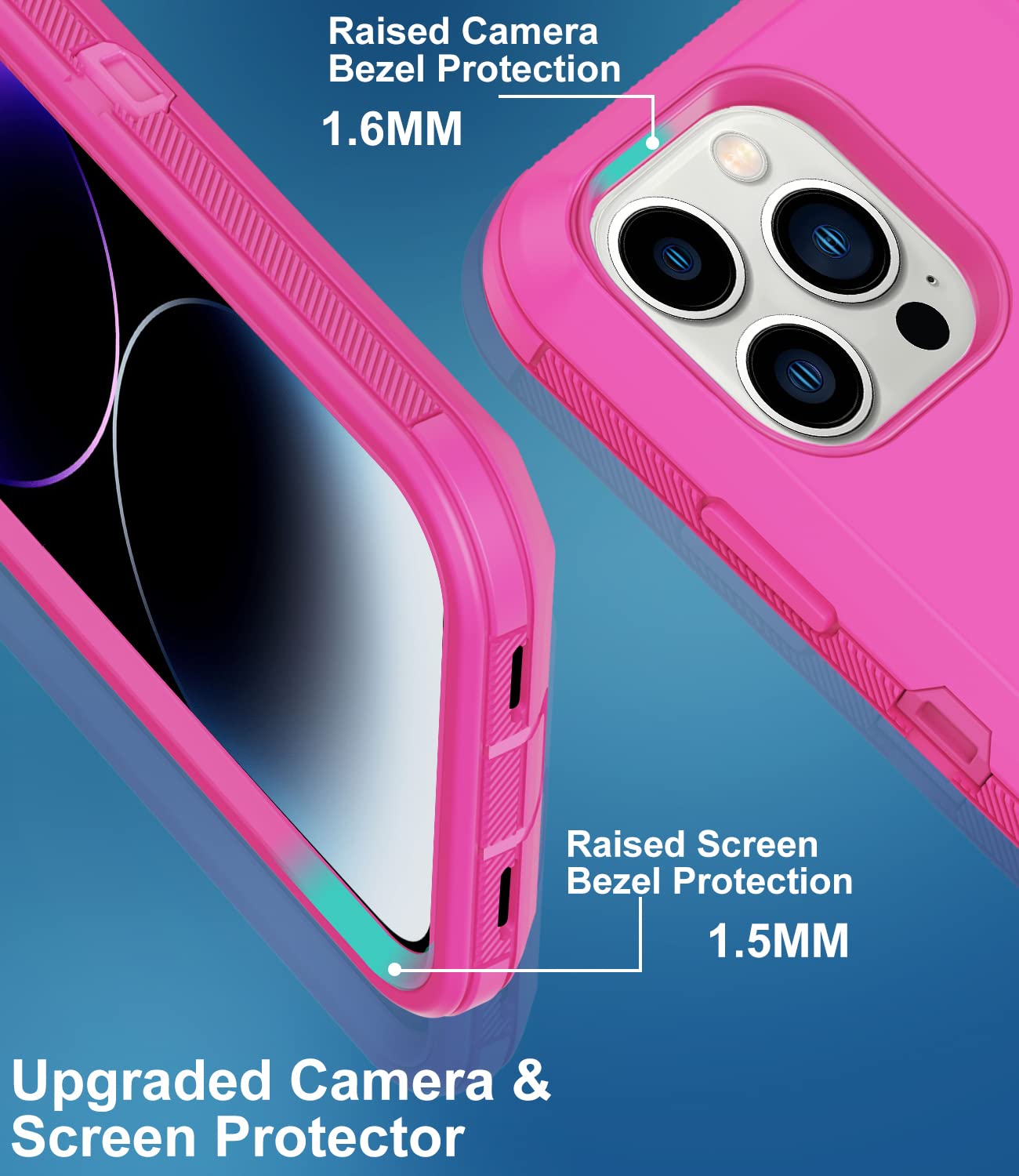 Aimoll 88 For Iphone 14 Pro Max Case 6.7 Inch, Heavy Duty Drop Protection, With Built In Screen Protector Full Body Rugged Shock