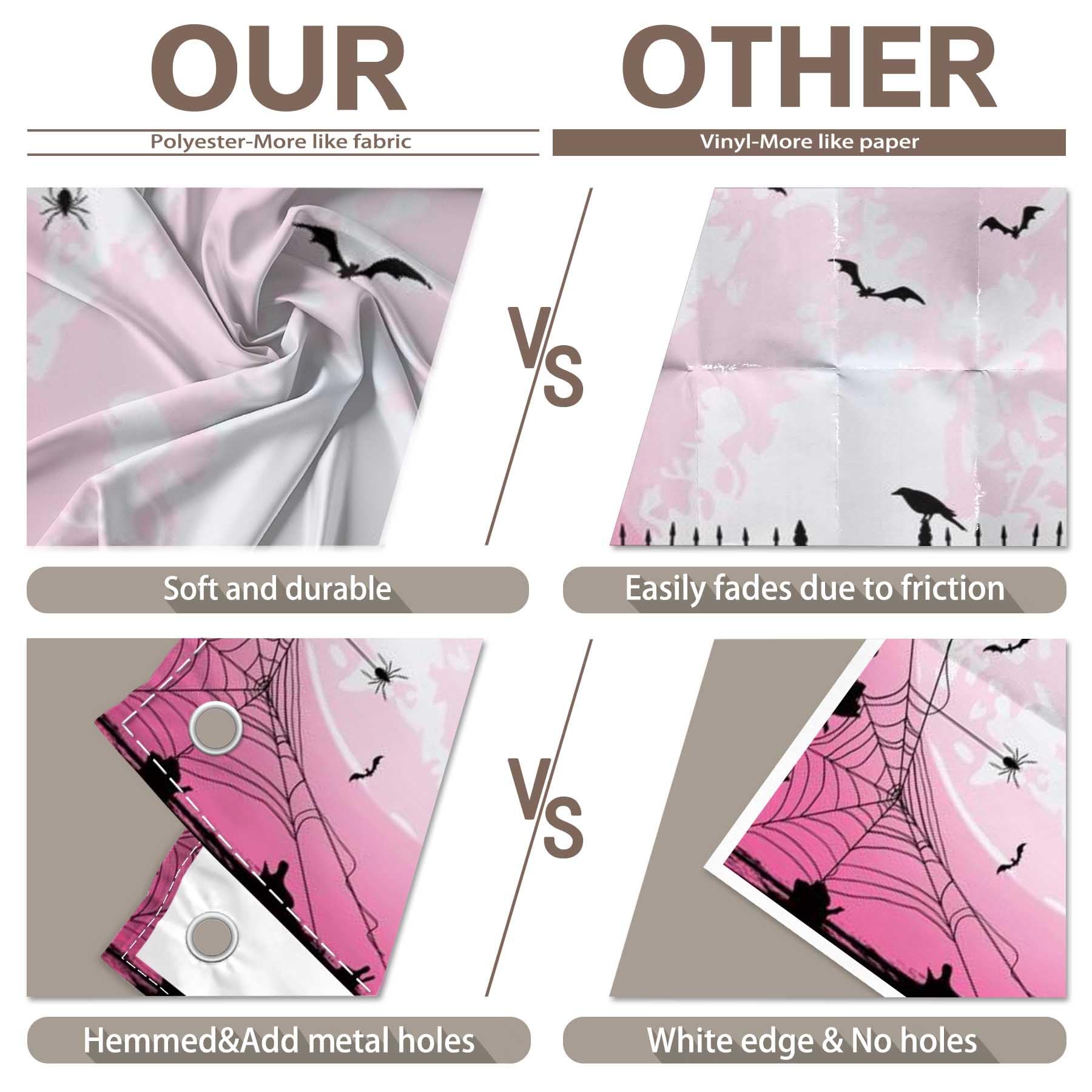 Swepuck 7X5Ft Pink Halloween Photo Backdrop For Parties Large Pumpkin Patch Moon Picture Photography Background Kids Witch Haunt