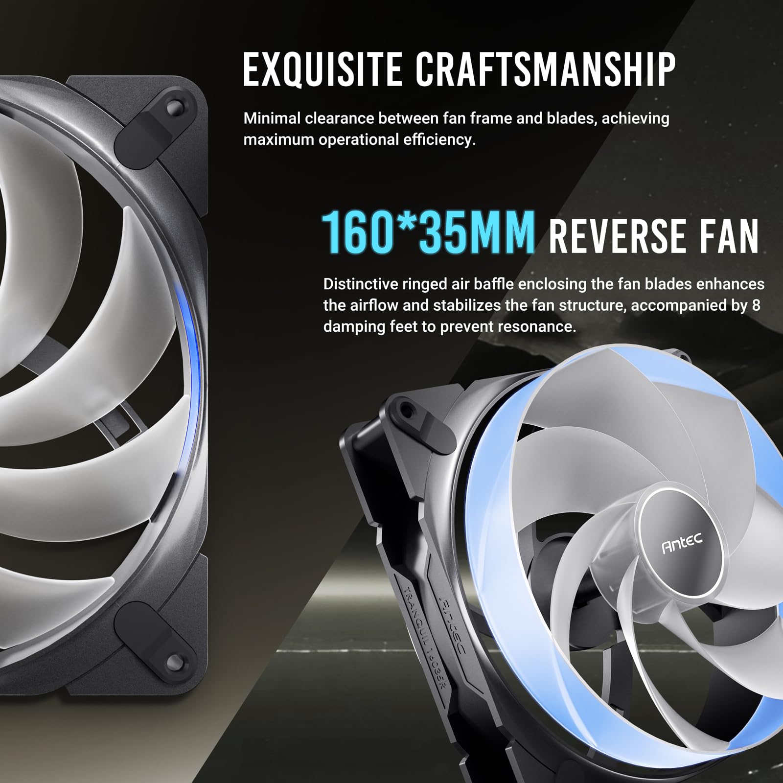 Antec C8 ARGB Full-Tower E-ATX PC Case, Dual-Chamber, Type-C, 360mm Radiator Support, Steel & Glass, RTX 40 Compatible, 160