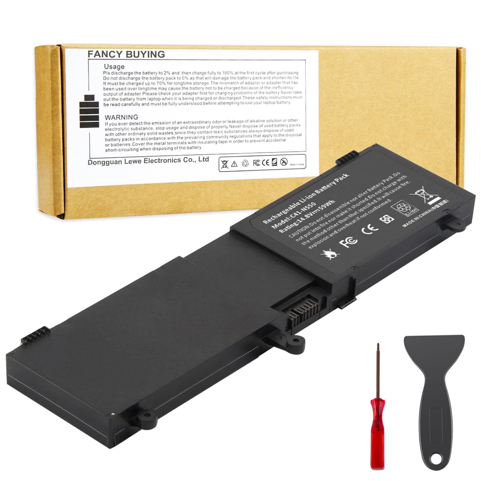Fancy Buying Co. C41 N550 Laptop Battery For Asus N550 N550J N550Ja N550Jv N550X47Jv N550X47Jv Sl N550Jk N550Jk Ds71T G550 G550J