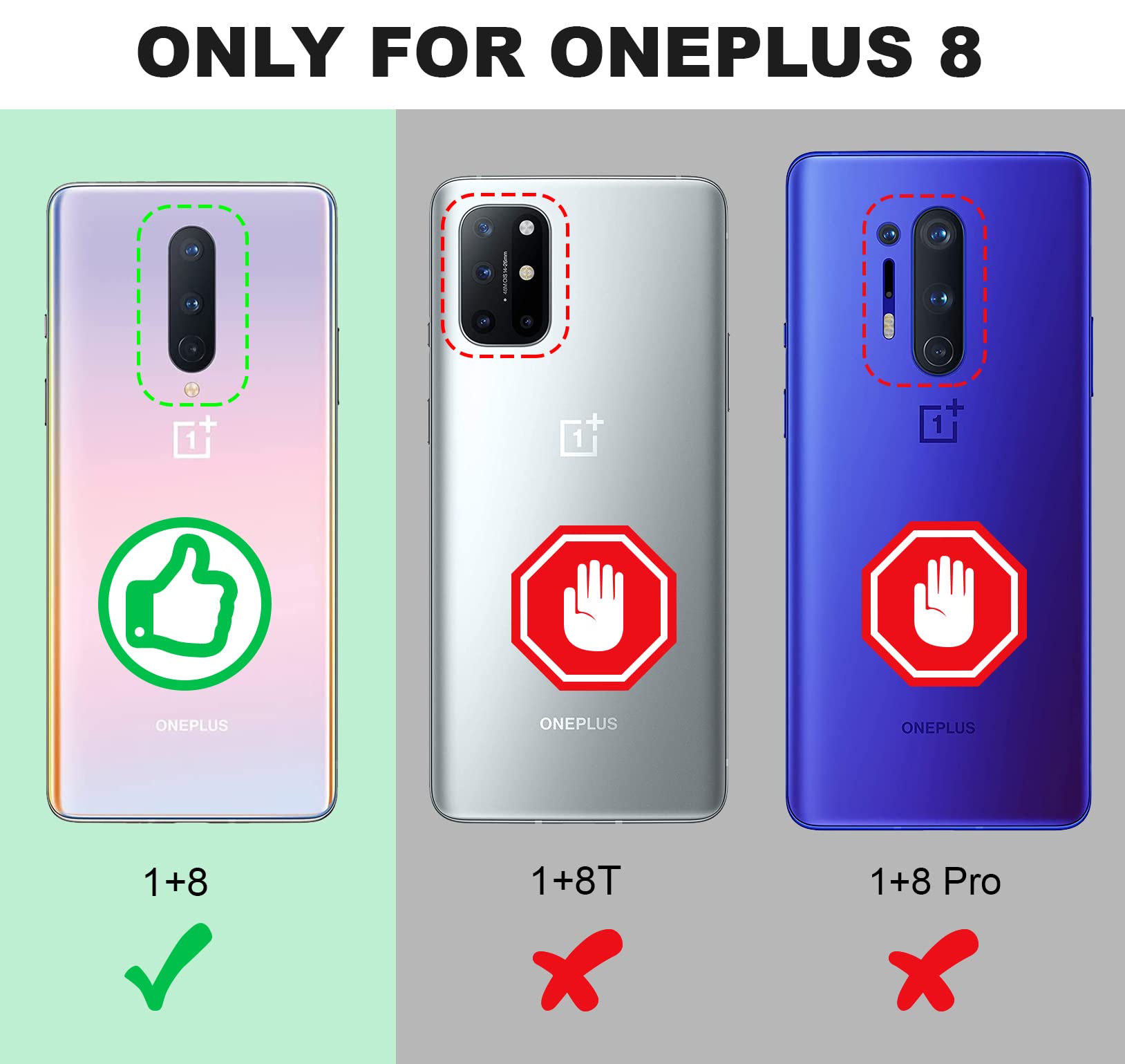 Shields Up OnePlus 8 Case - Carbon Fiber, Kickstand, Shockproof, Ultra Slim, Black, 10ft Drop Tested, Model CC-Kickstand-0001