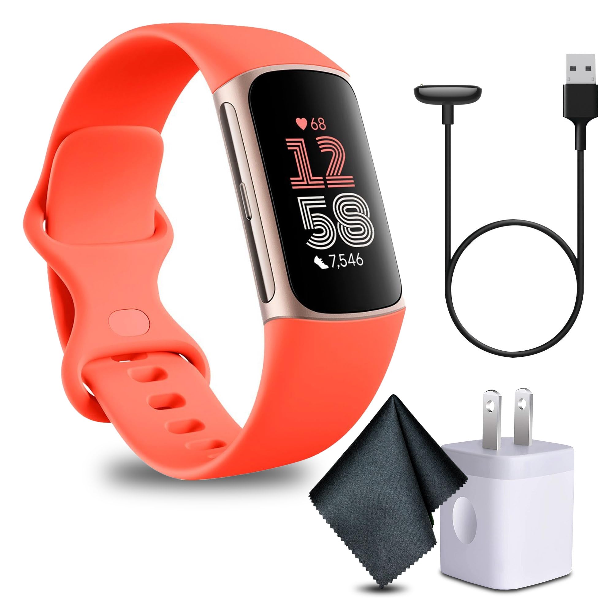 Fitbit Charge 6 Fitness Tracker Smartwatch With Heart Rate, Gps, Health Tools - Fit Bit Smart Watch For Men And Women, Gold Case