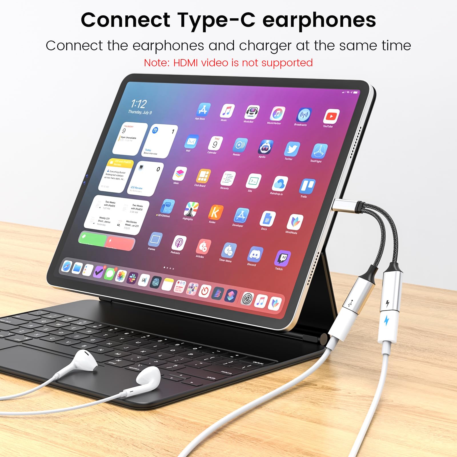 Mogood Usb C Splitter Usb C To Usb C Female Adapter Usb Y Splitter Cable(Not For Monitor)Usb C Male To 2Usb C Female Cord Double Usb C Port Hub Usb C Charging Split Adapter For Mac,Xbox One,Ps5,Quest3