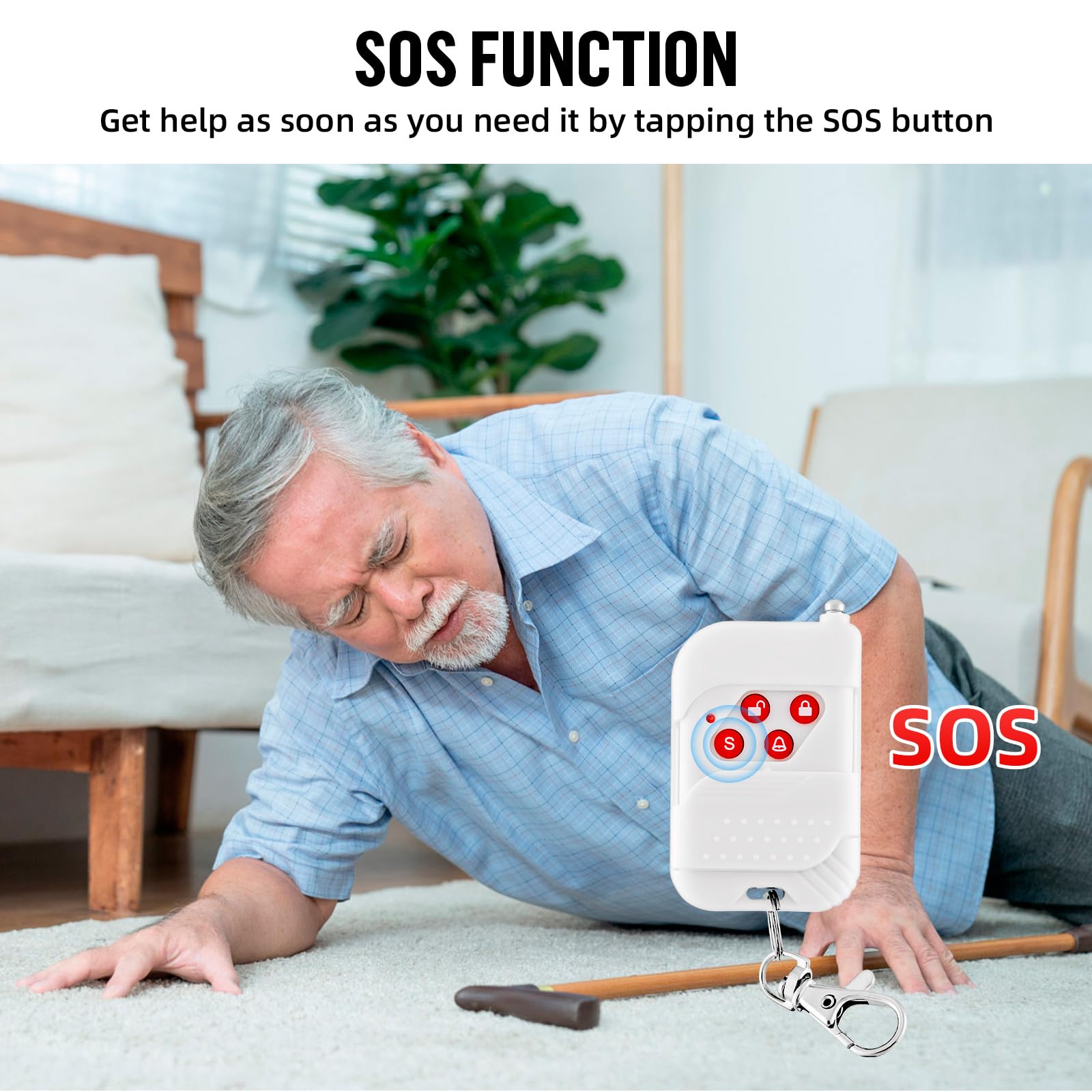 Kerui Indoor/Outdoor Security Alarm System Kit,Wireless Weatherproof Siren Horn With Remote Control And Door Contact Sensor Burg