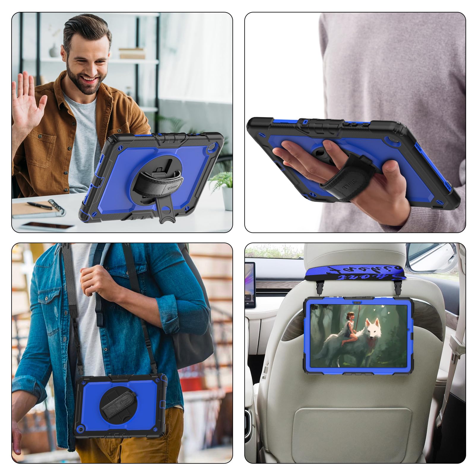 Timecity Case For Samsung Galaxy Tab A9+/ A9 Plus 5G Tablet Case 11'' 2023 Sm X210/X216/X218, Full Body Protective Case With Scr