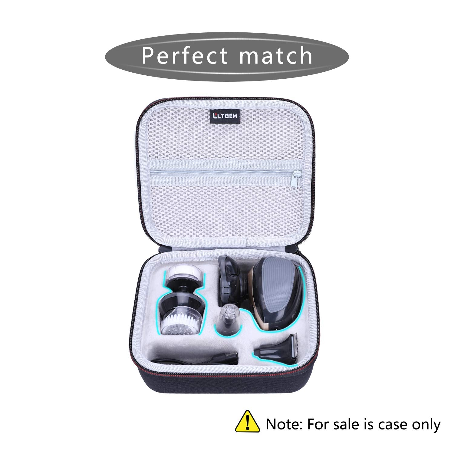 Ltgem Eva Hard Case Compatible With Flexseries Electric Head Hair Shaver   Travel Protective Carrying Storage Bag (Only Case Sal