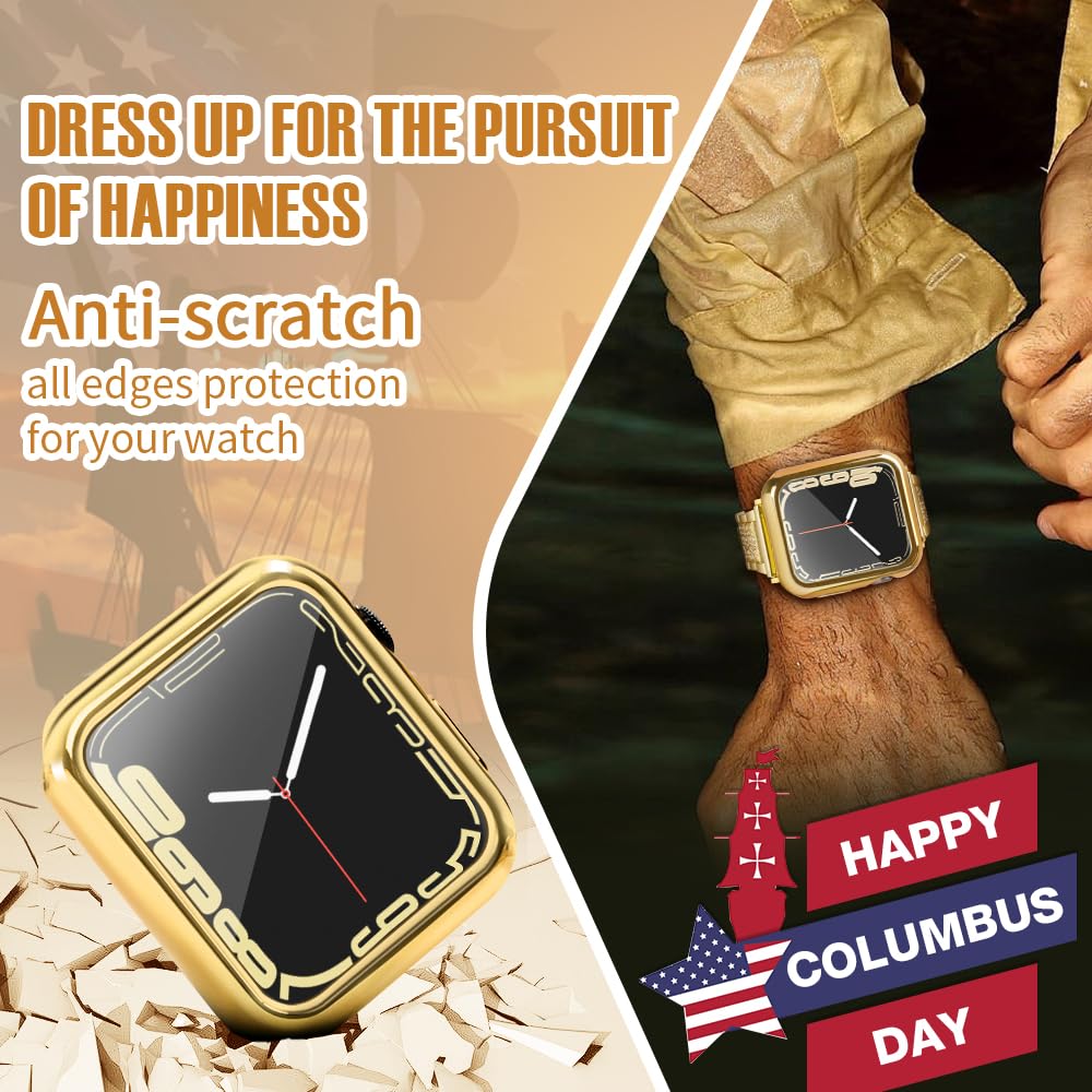 Top4Cus 44Mm Cover Soft Tpu Anti Scratch Lightweight 44Mm Iwatch Case All Around Screen Protector, Optional Cases Compatible Wit