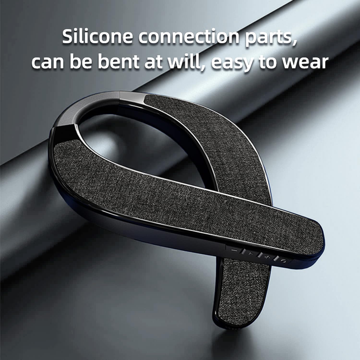 Vanpeuso Neck Speaker, Bluetooth 5.3 Built In Mic, Neckband Speakers True 3D Stereo Surround Sound (Black)