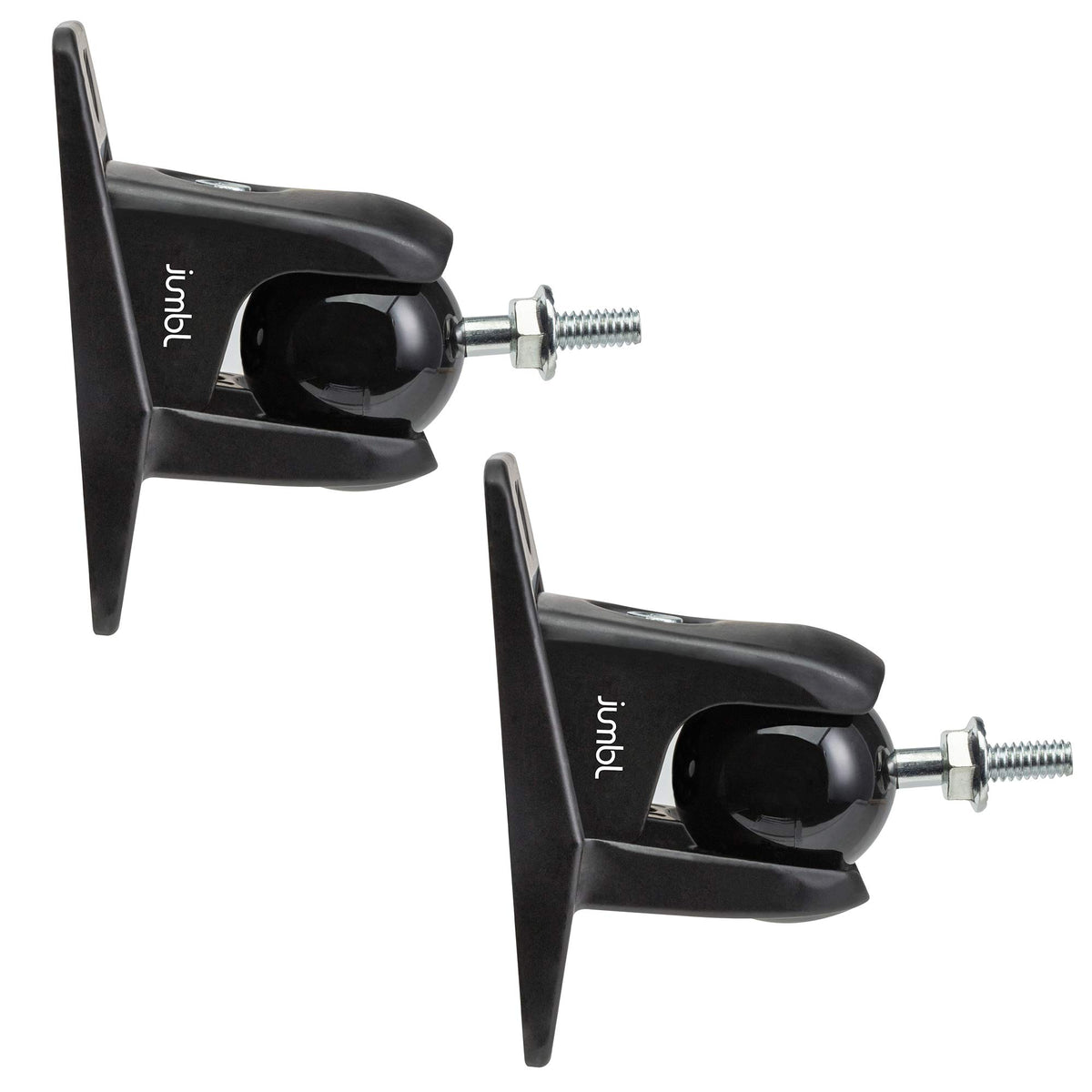 Jumbl Sinsb7B Progrip Ultra Stainless Steel Speaker Wall Mount Bracket Black, Pair Of 2   Thread Size: 1/4 20   Holds Up To 8 Lbs