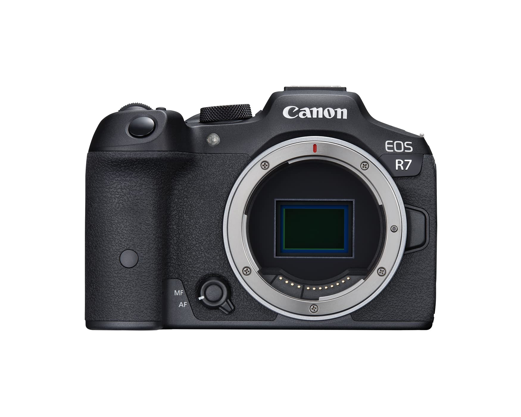 Canon EOS R7 Mirrorless Camera (Body Only), Hybrid Camera, 32.5 Megapixel (APS C) CMOS Sensor, 4K Video, for Sports, Action, Content Creators, Vlogging Camera, Black