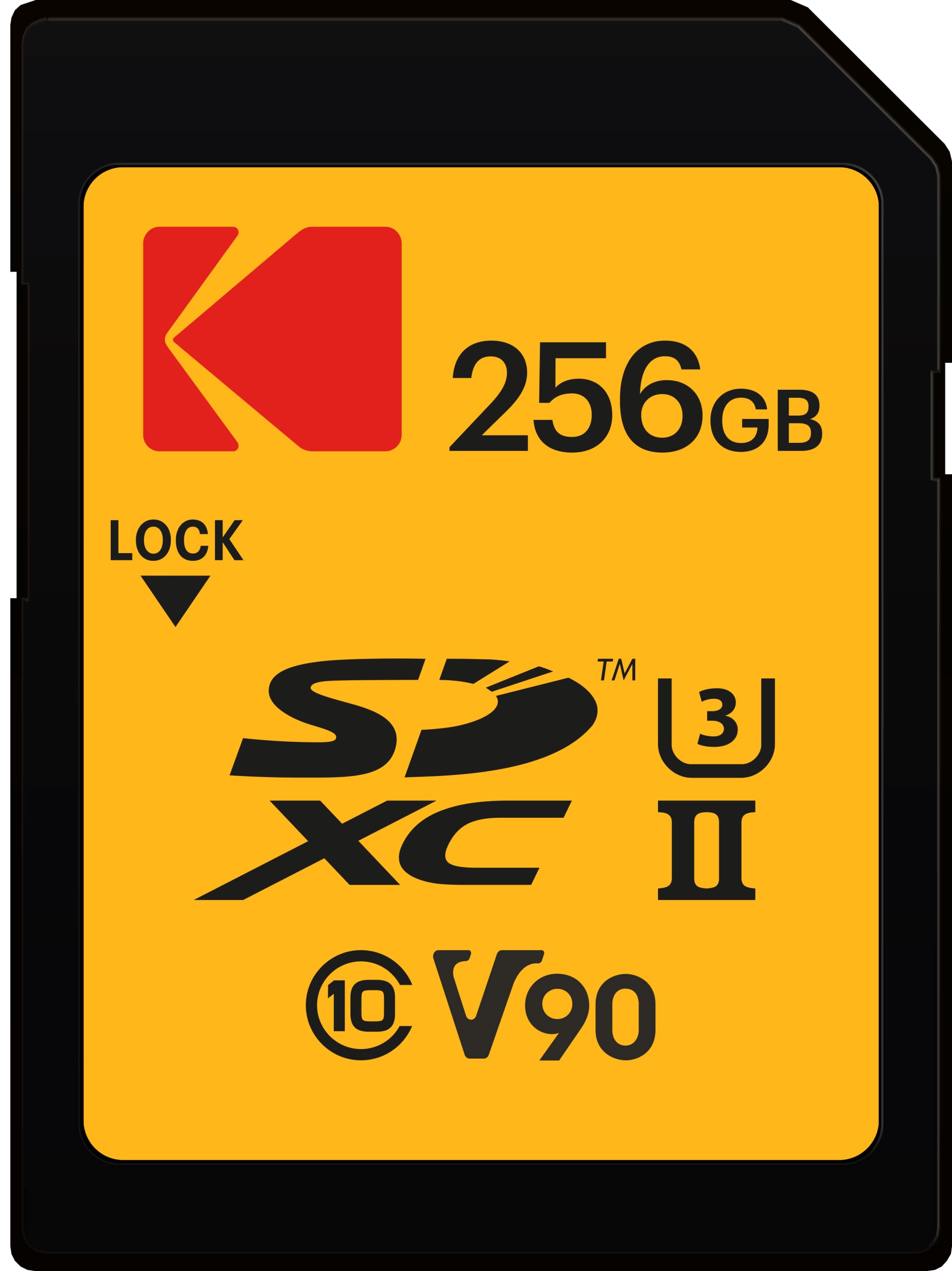 Kodak Sdxc 256Gb Uhs Ii U3 V90 Ultra Pro Memory Card   Up To 300Mb/S Read Speed And 270Mb/S Write Speed