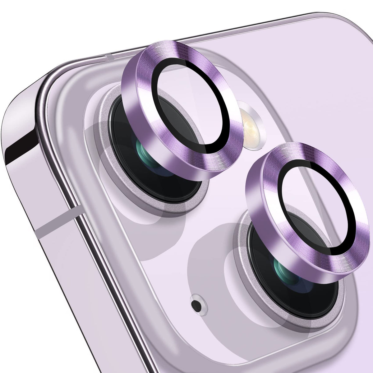 Hsefo Compatible With Iphone 14 And 14 Plus Camera Lens Protector, Anti Scratch Lens Cover 9H Tempered Glass Camera Screen Prote