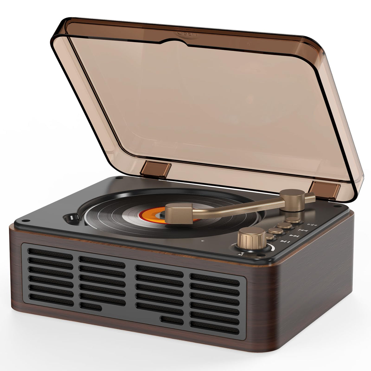 Cd Player Portable With Bluetooth,Double Hifi Sound Speakers,Desktop Cd Music Players,Support Aux/Usb/Headphone Jack/Music Fiber