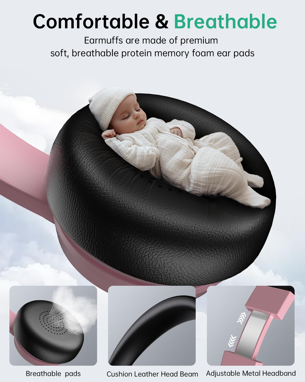 Wireless Headset With Mic For Work With Ai Noise Cancelling Mic For Clear Calls, Bluetooth V5.3 Headphones With Microphone To Us