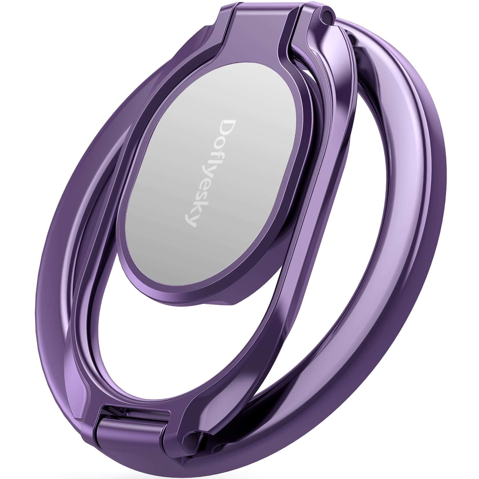 Doflyesky Magnetic Phone Ring Holder, Double Adjustable Phone Grip And Stand Compatible With Magsafe Ring Holder, Compatible Wit