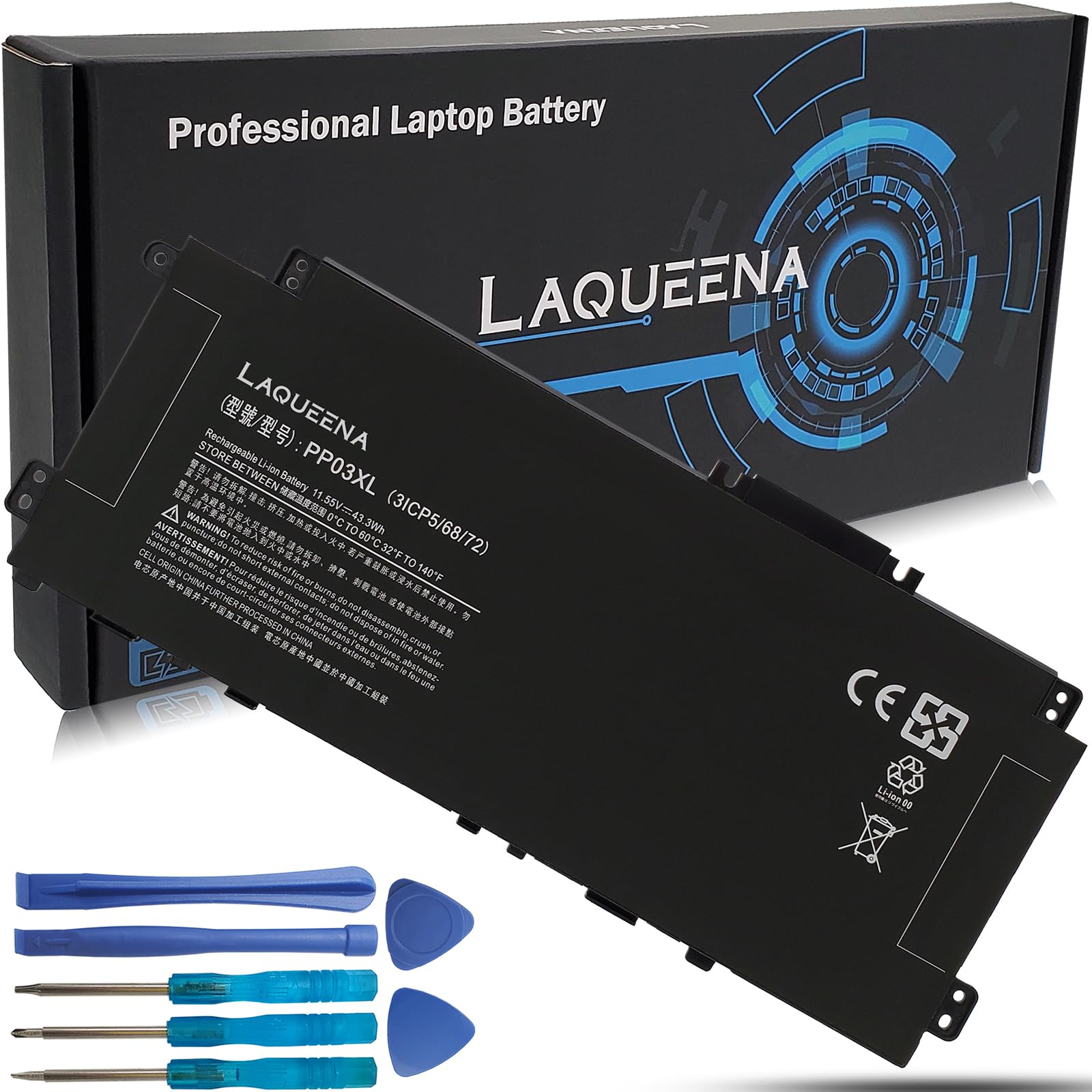 Laqueena Pp03Xl Laptop Battery Compatible With Hp Pavilion X360 13 Bb 13 Bb0000 14 Dv 14 Dw 14 Dw000 14M Dw 14 Dk 15 Eh Series N