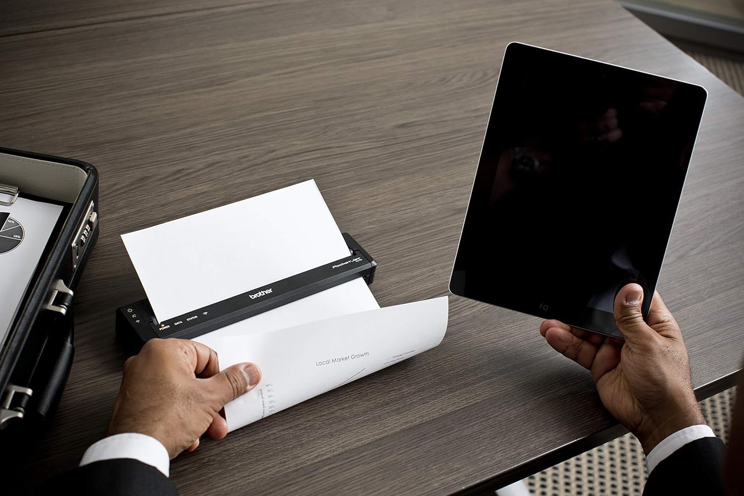 Brother Pocketjet Pj763Mfi Direct Thermal Printer   Monochrome   Portable   Plain Paper Print