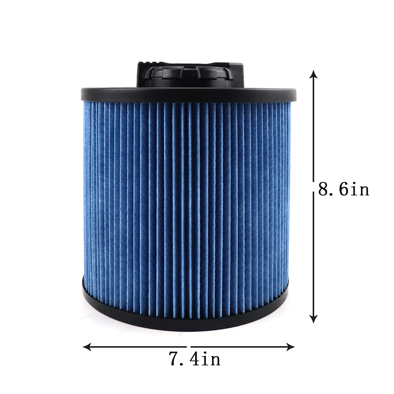 2 Pack Dxvc6912 Fine Dust Filter Fit For Dewalt 6 16 Gallon Wet/Dry Vacuum Fit Dxv06P Dxv09P Dxv09Pa Dxv10P Dxv10Pl Dxv10S Dxv10