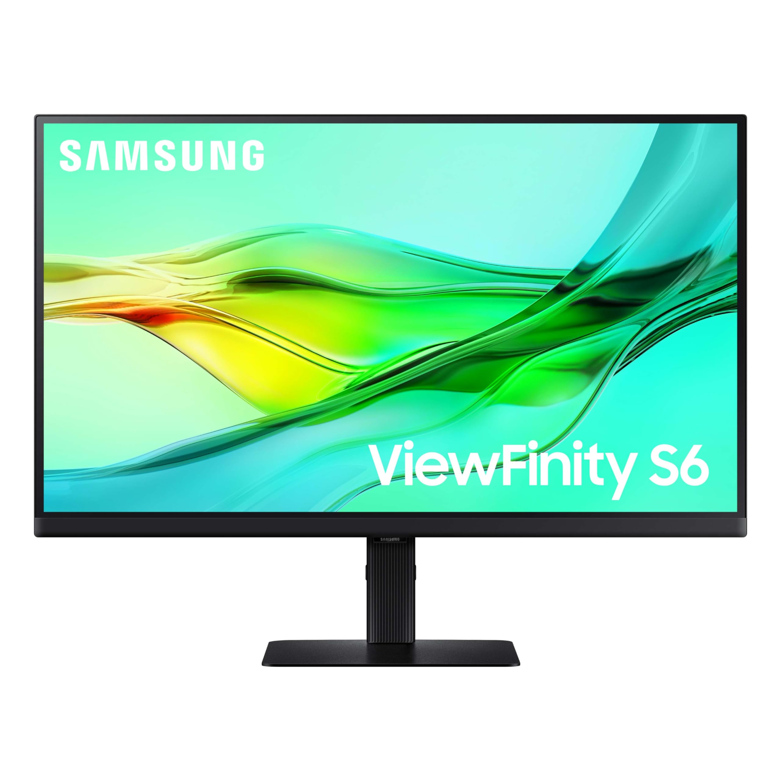 SAMSUNG 27 ViewFinity S6 (S60UD) Series QHD High Resolution Computer Monitor, 100Hz, HDR10, USB-C, Built-In LAN Port, Daisy Chai