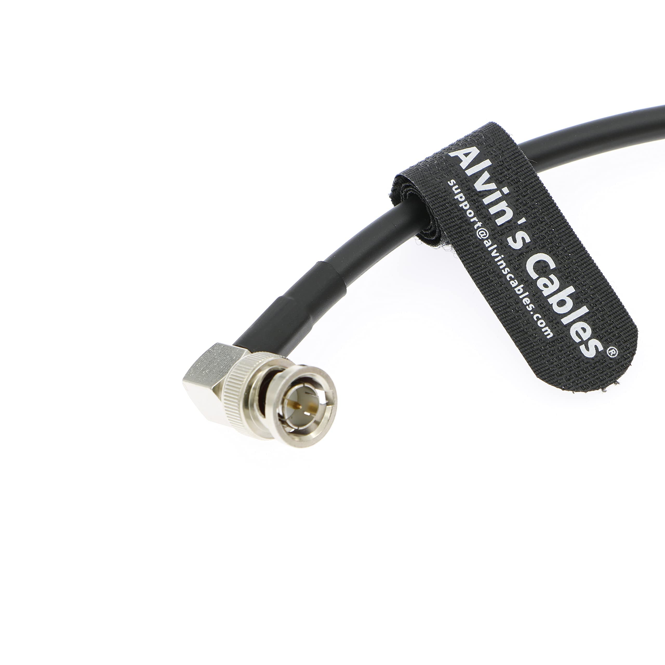 12G Bnc Coaxial Cable Alvin'S Cables Hd Sdi Bnc Male To Male L Shaped Original Cable For 4K Video Camera 1M Black