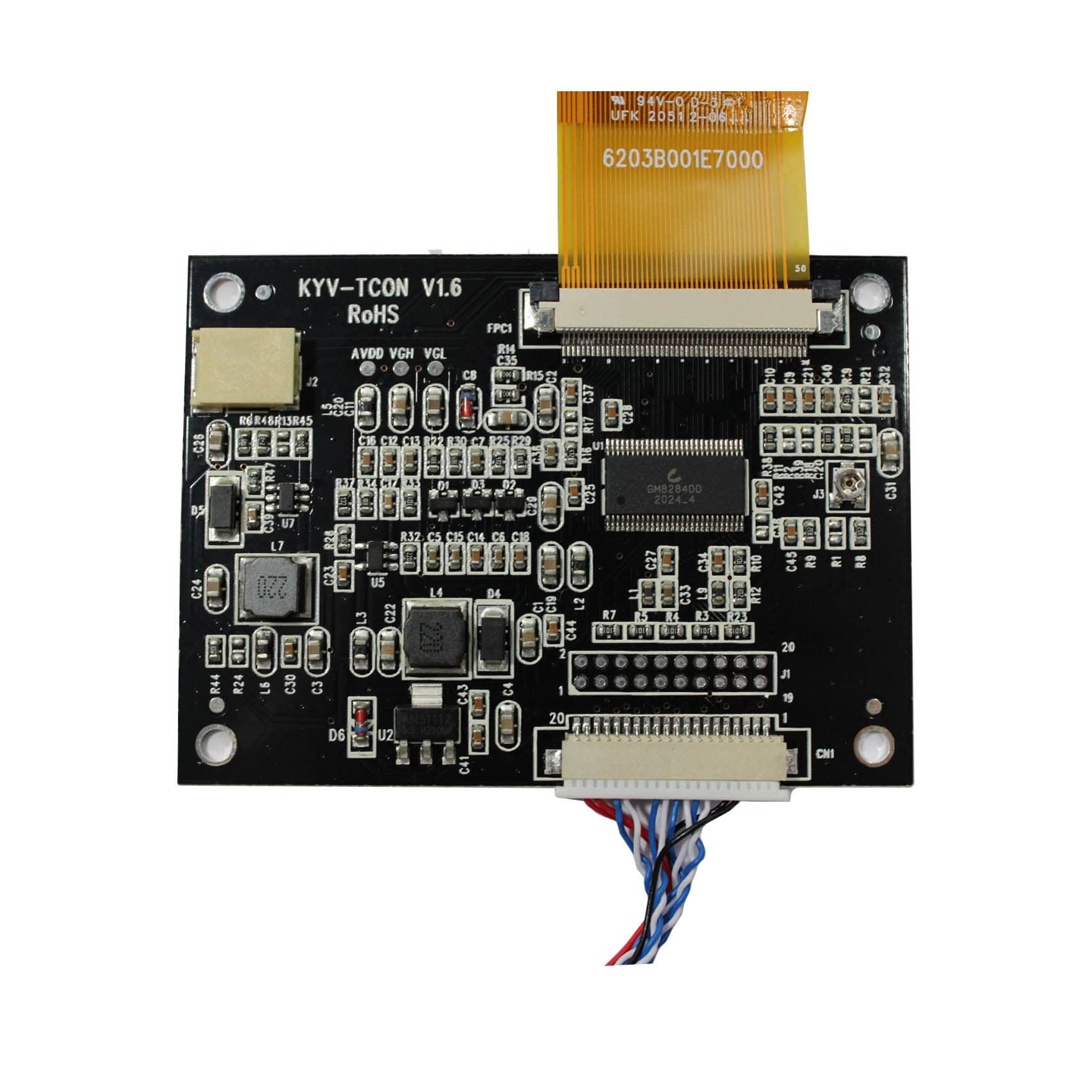 Vsdisplay 5'' Zj050Na 08C 5 Inch 640X480 Lcd Screen Work With Hd Mi Lcd Controller Driver Board Vs N5V3.1 At050Tn22 Replacement