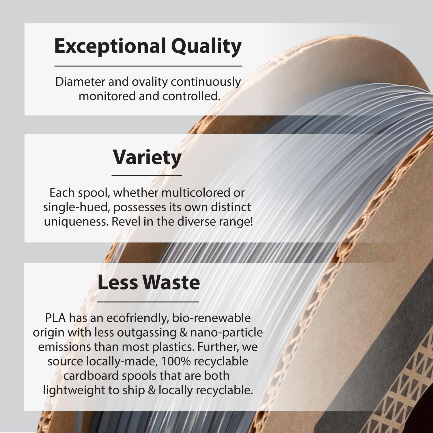 Protopasta Pla 3D Printer Filament | 1.75Mm | Silver Smoke Grey Translucent Ht Pla | 500G Spool