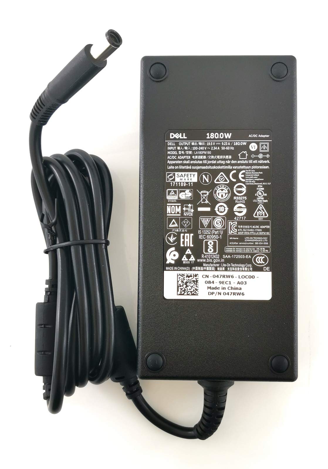 AC adapter 180 Watt for Dell Precision M4800 Serie