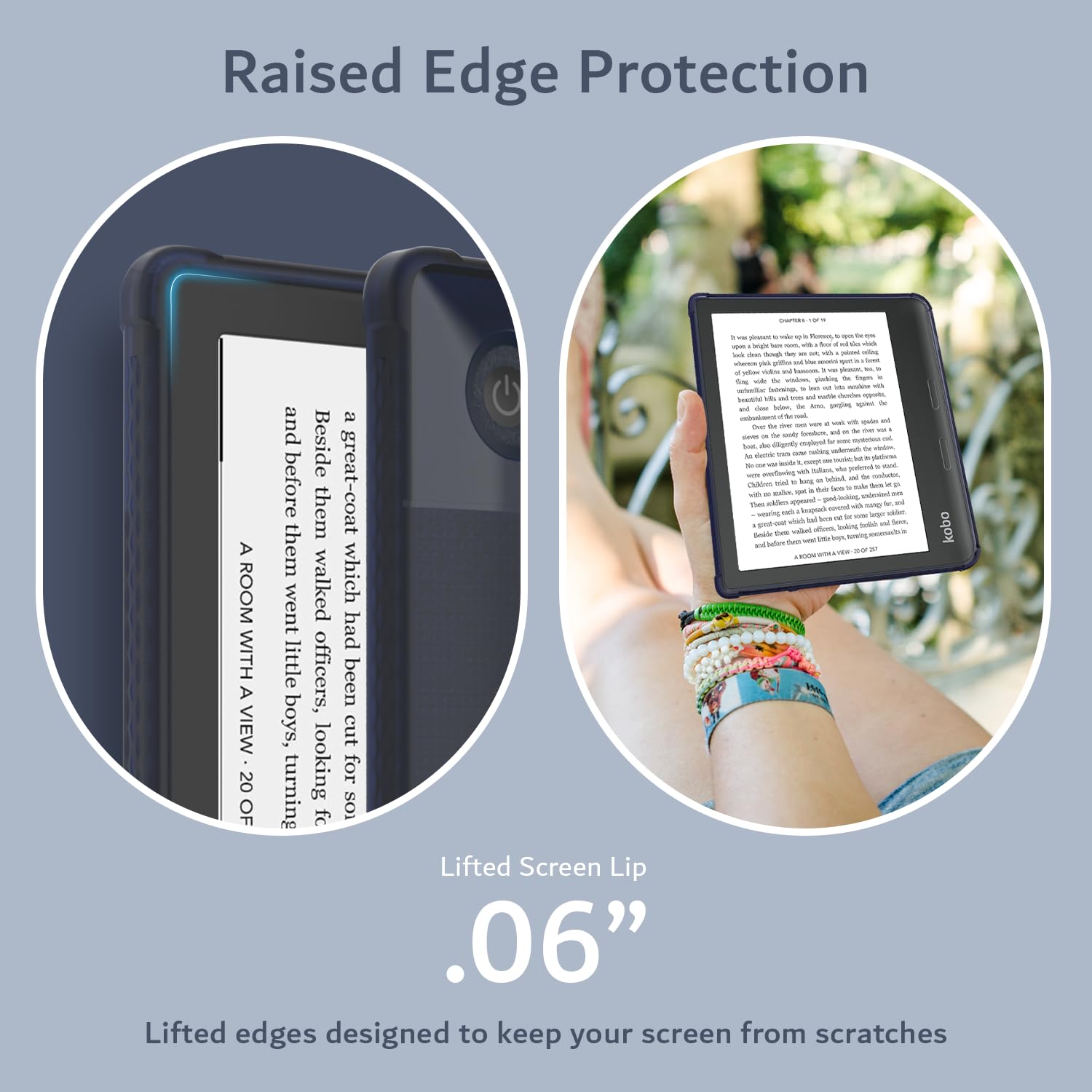 Tudia Skn Designed For Kobo Libra 2 Case 7 Cover - [Not Fit Colour 2024 Version] Shockproof Slim Anti-Yellowing [Reinforced Corn