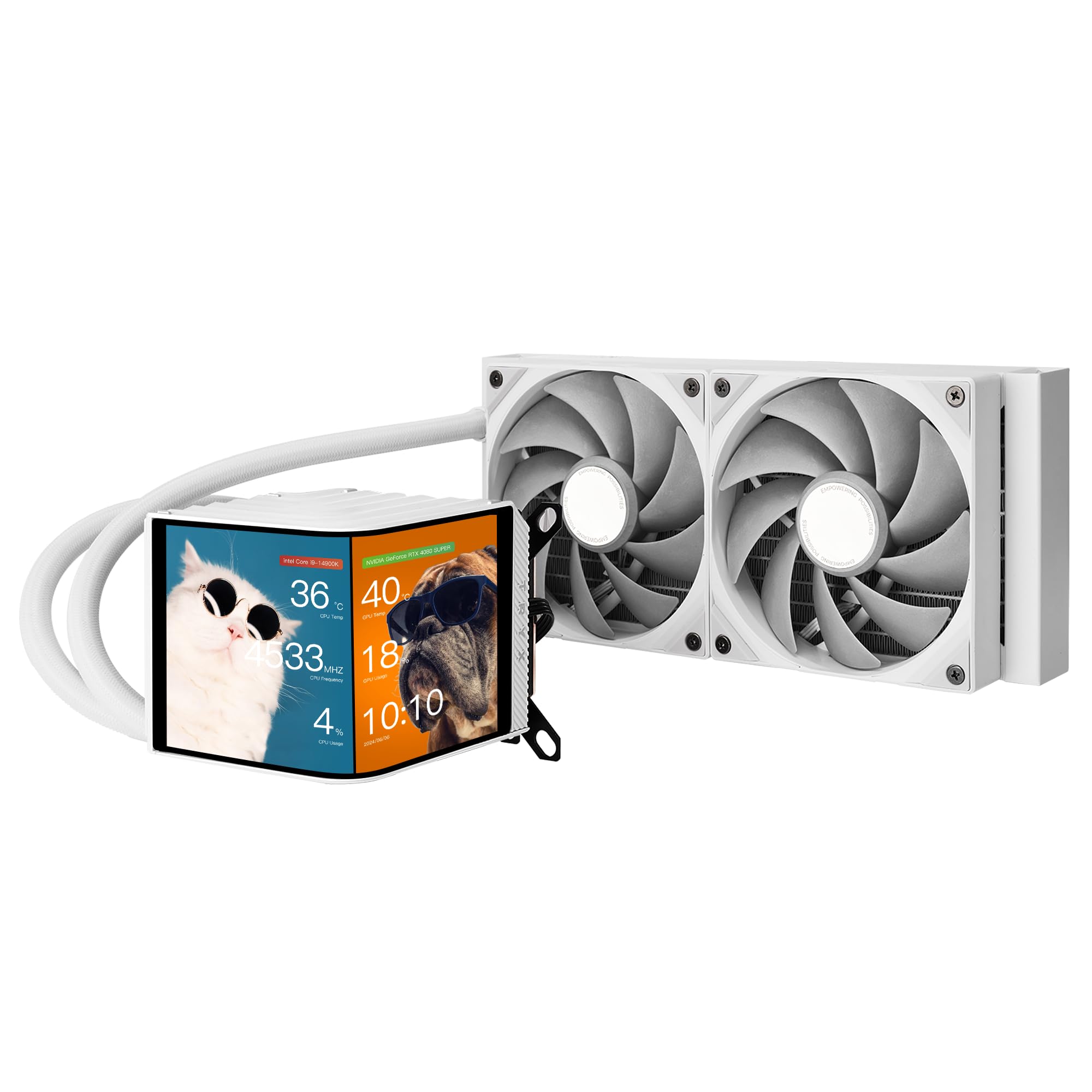 TRYX Fan LP240NDS2MG0W PANORAMA 240 AIO Liquid Cooler White Retail