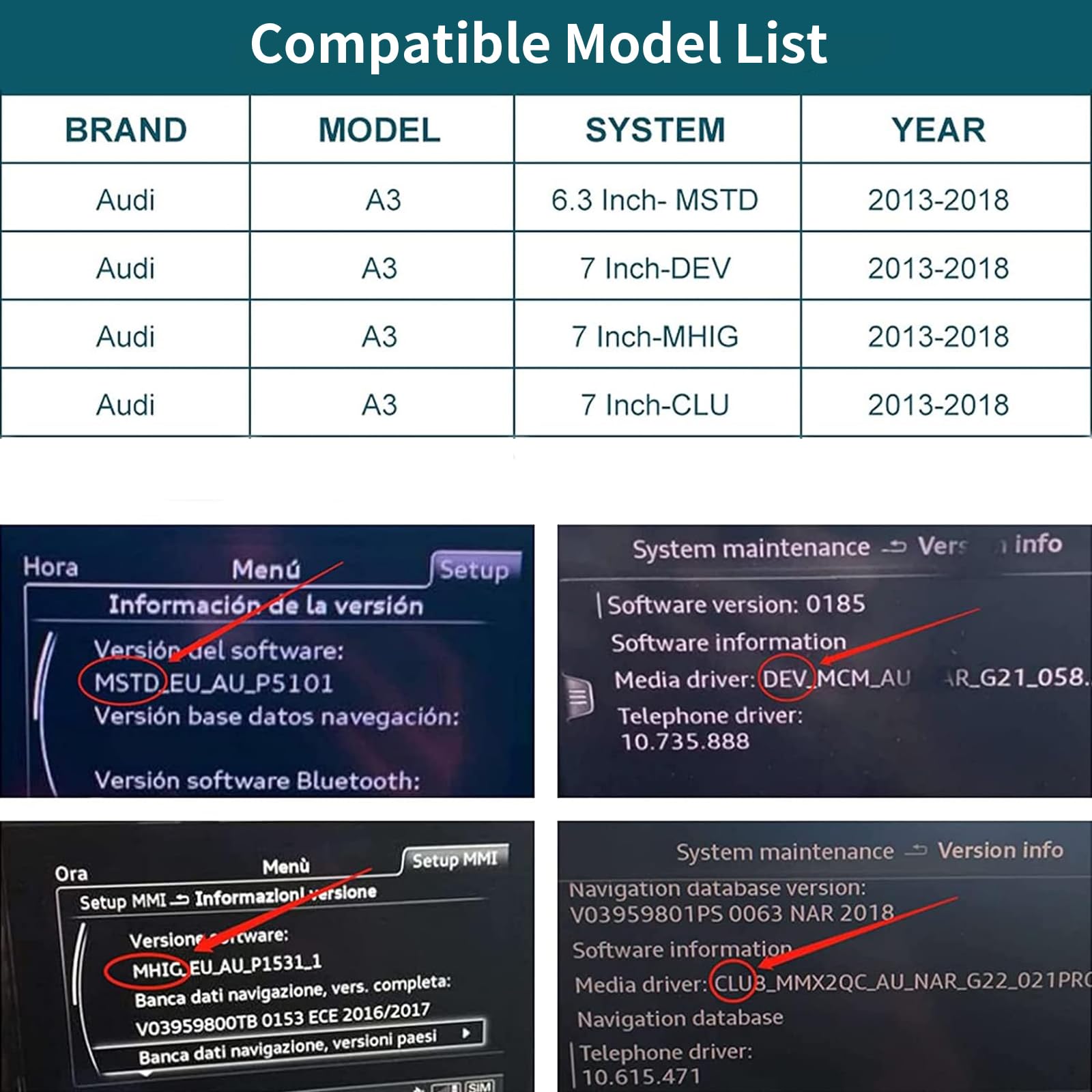 Ninetom Wireless Carplay Android Auto Retrofit Kit Compatible With 2013-2018 Audi A3/S3, Carplay Module Receiver Box Support Nav