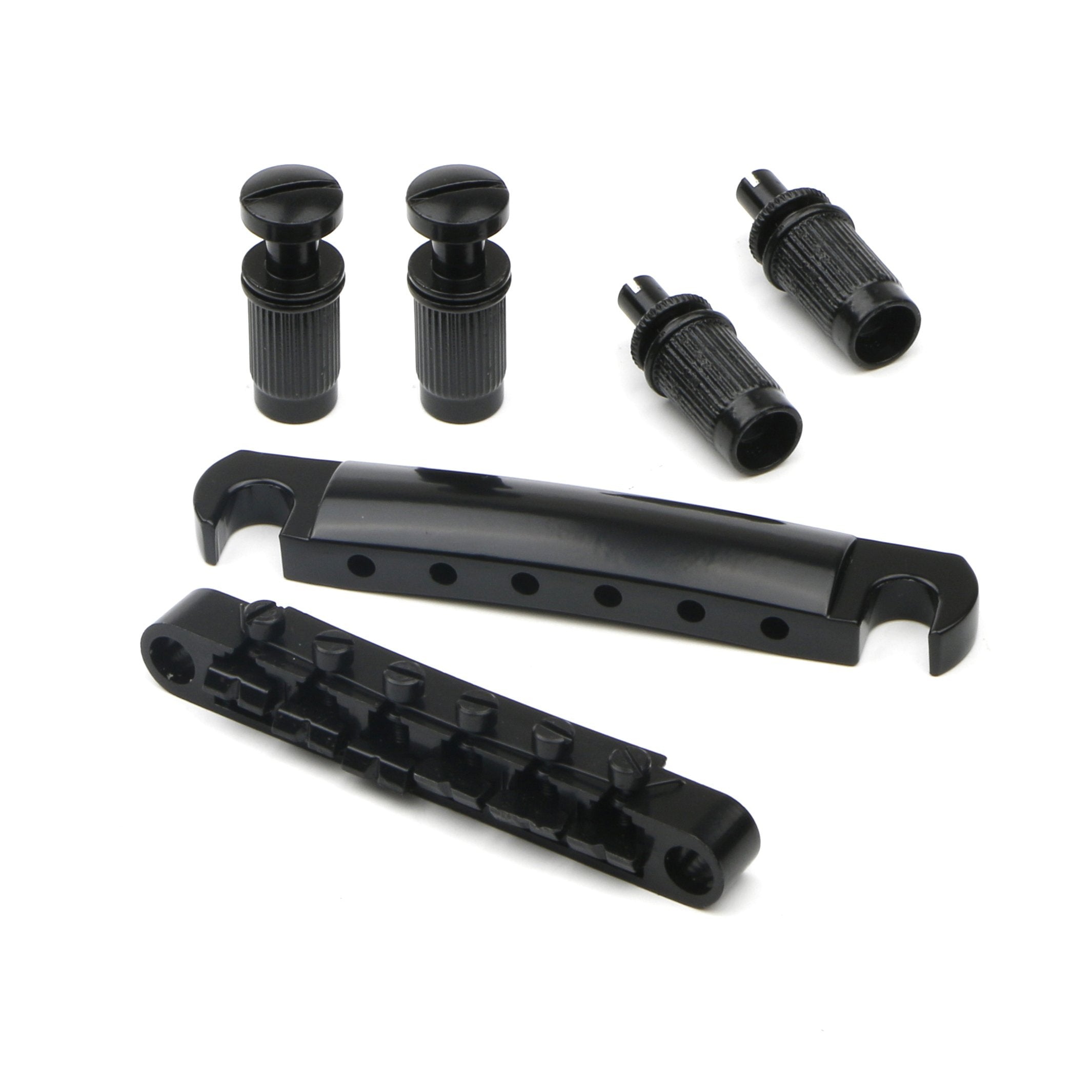 Set Of Black Tune O Matic Bridge Tailpiece Studs For Lp Electric Guitar Replacement Parts